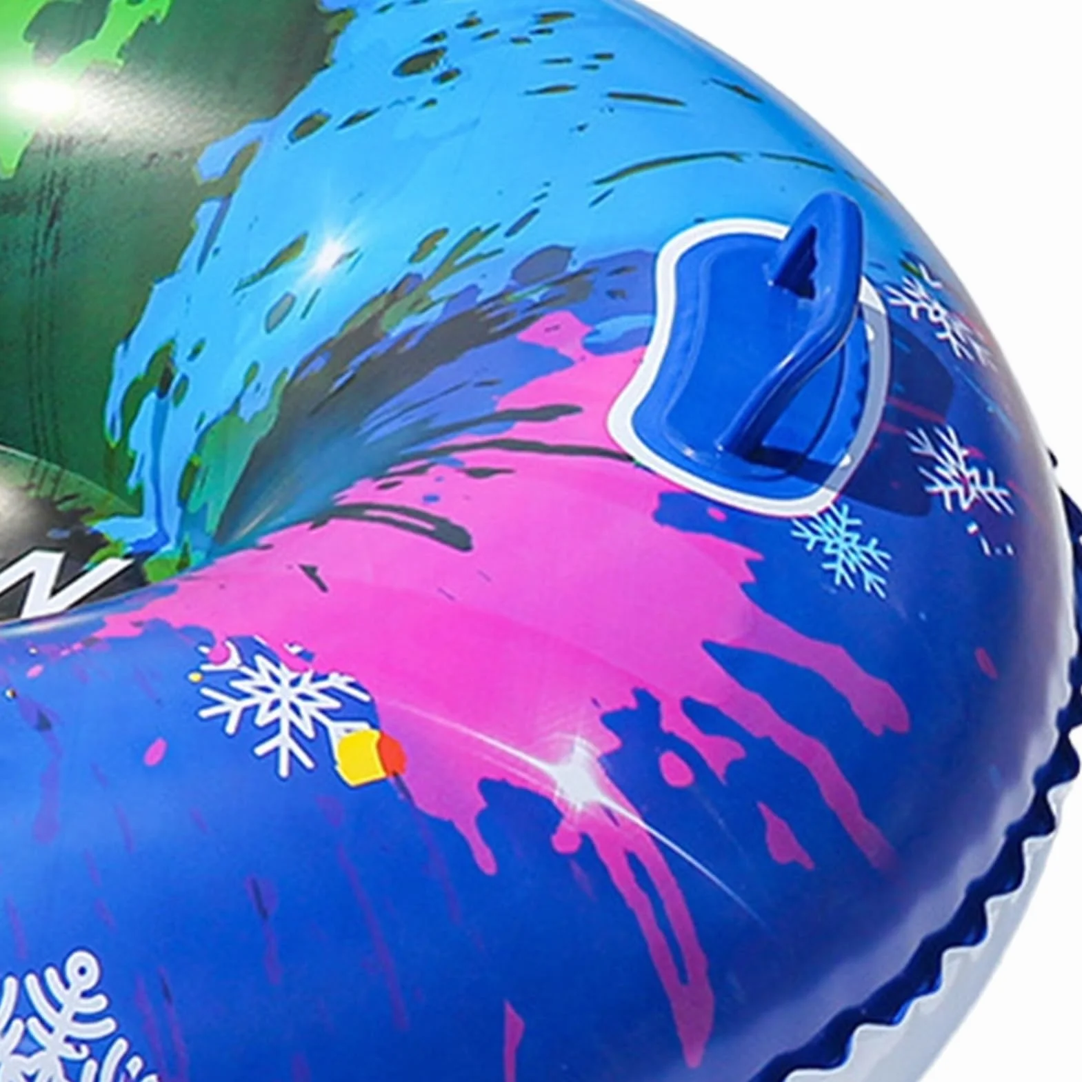 Snow Tube Sledding Round Downhill Slider Family Sled Equipment Outdoor Winter Toy for Adults Kids