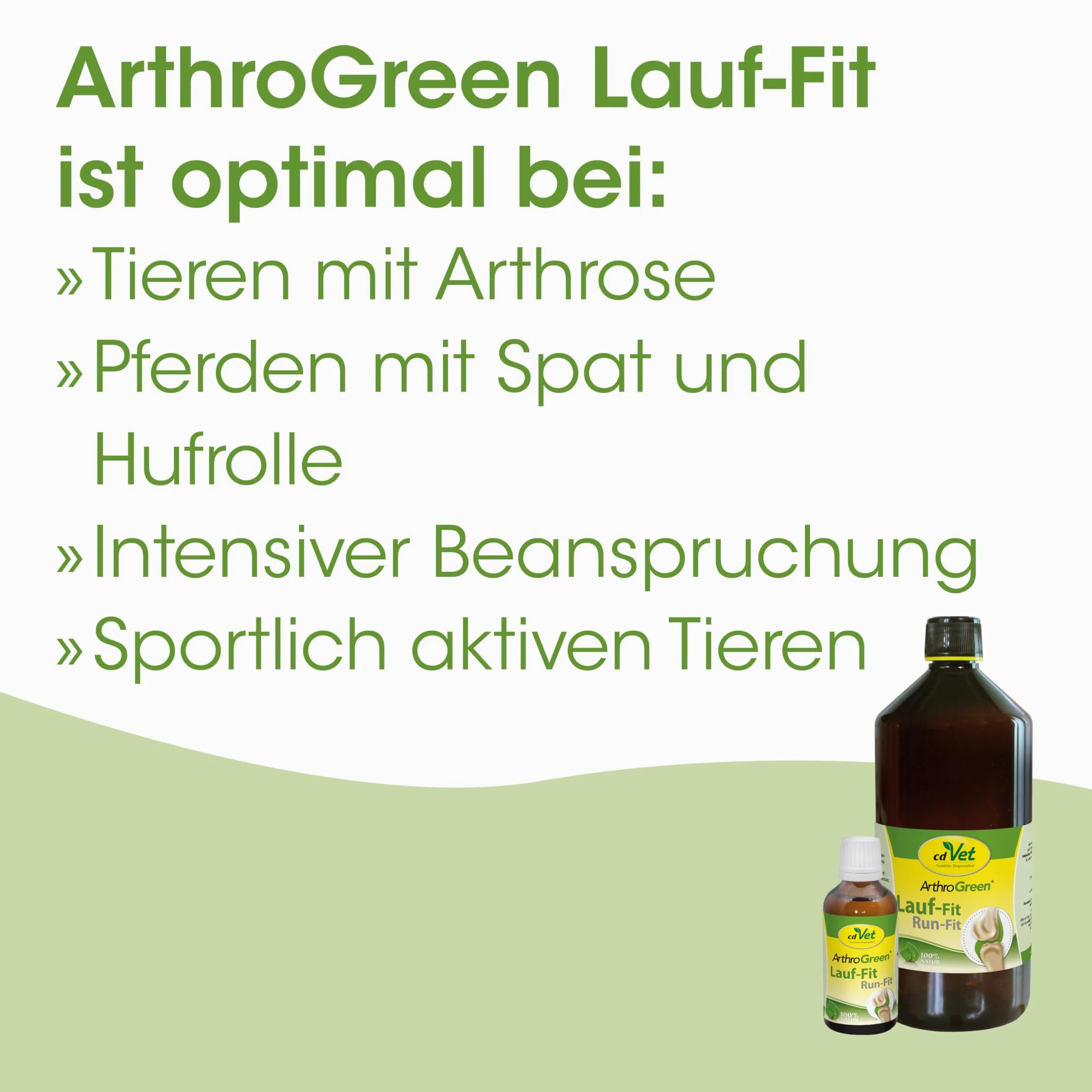 cdVet ArthroGreen - Caballo de Run-Fit, 1 litro