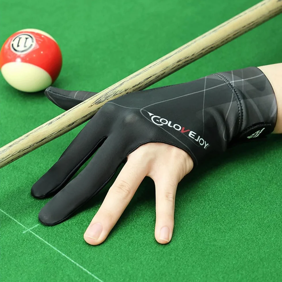Guante de Billar Snooker Izquierdo Profesional de 3 Dedos