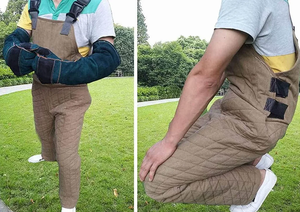 Mono Antimordeduras De Perro, Traje con Mangas Protectoras contra Mordeduras, Chaqueta Y Pantalones De Adiestramiento De Perros Policía para Perros Medianos Y Grandes (L)
