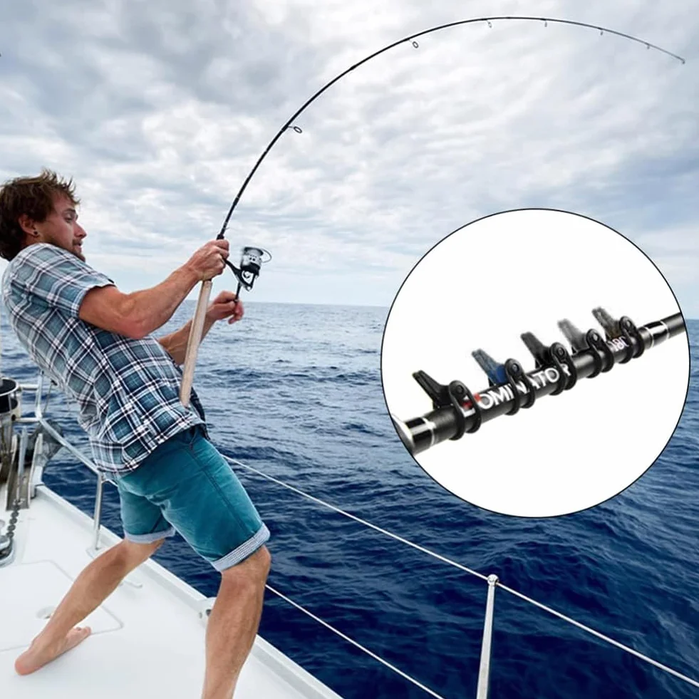 Butyeak Banda de Caña de Pescar, Soporte Anzuelo Cebo, 3 Piezas Orreas para Cañas de Pescar, 10 Piezas Soporte para anzuelos de pesca, Gancho de Caña de Pescar Keeper, Caña De Pescar Gancho Guardián
