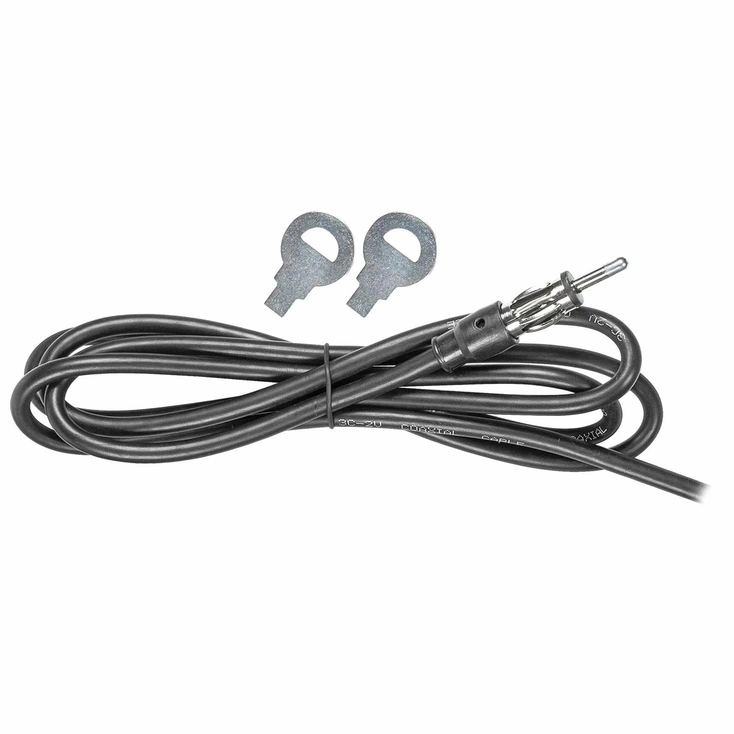 Guardabarros Universal Telescópico 1,2 m Cable Enchufe DIN Aspecto Cromado