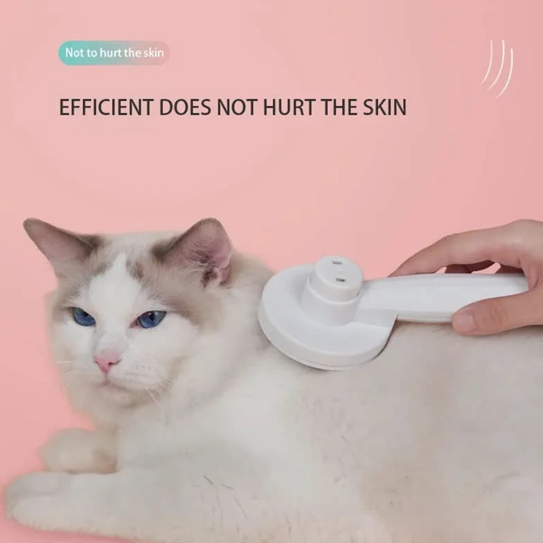 Cepillo para gatos Eliminación de aseo para mascotas Peine para perros Peine para gatos y perros Limpieza del cabello Aseo Cepillo de afeitar Suministros para mascotas (Color : White, Size : One size