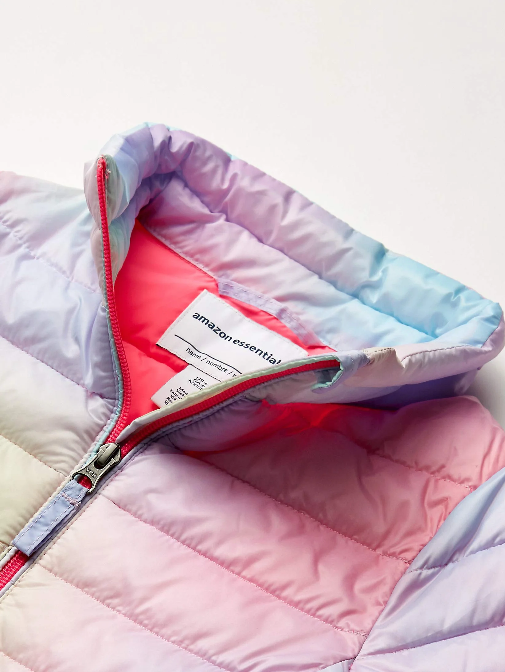 Amazon Essentials Chaqueta Acolchada Plegable Resistente a la Lluvia Niña
