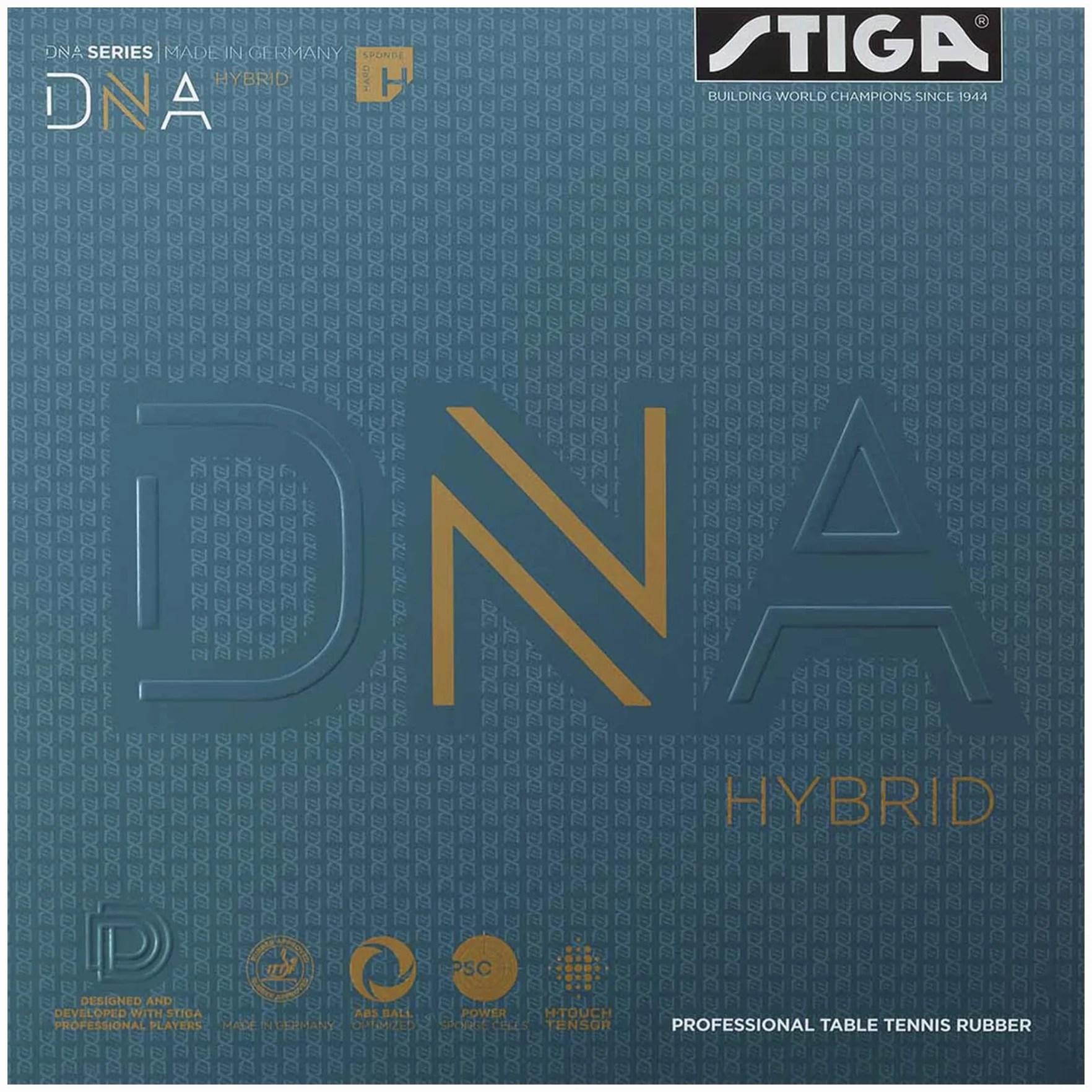 STIGA Goma para Raqueta de Ping Pong DNA Hybrid H, 2.1 mm, Negro
