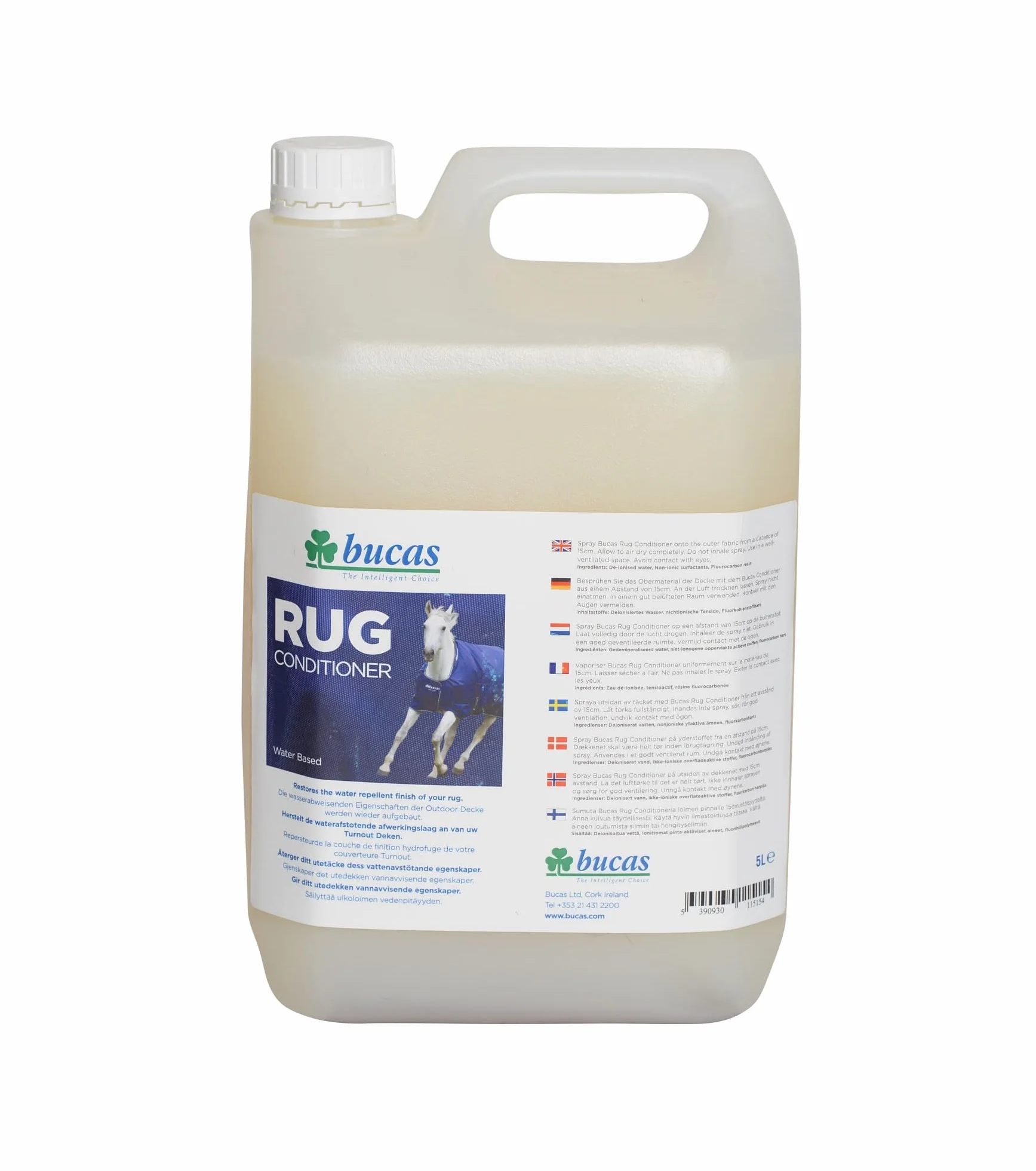 Bucas - Cubretas para Caballos, acondicionador, 5 litros