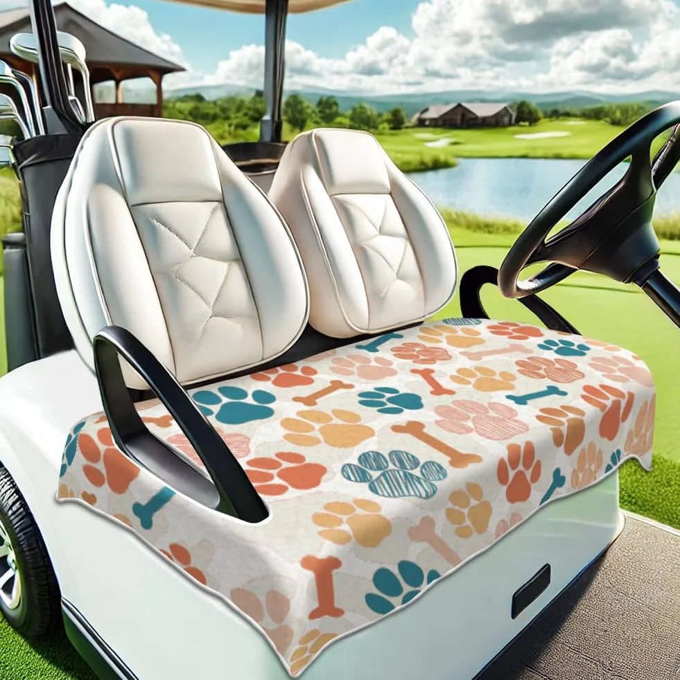 Peacoblue Fundas de asiento para carrito de golf 100% microfibra 51 x 31 pulgadas