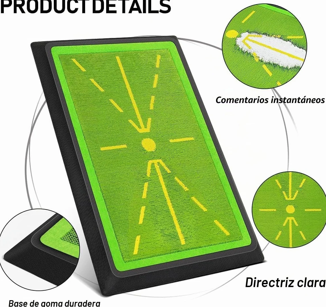Alfombrilla de Swing de Golf 12x17 Pulgadas Tablero Divot para Entrenamiento de Golf Interior