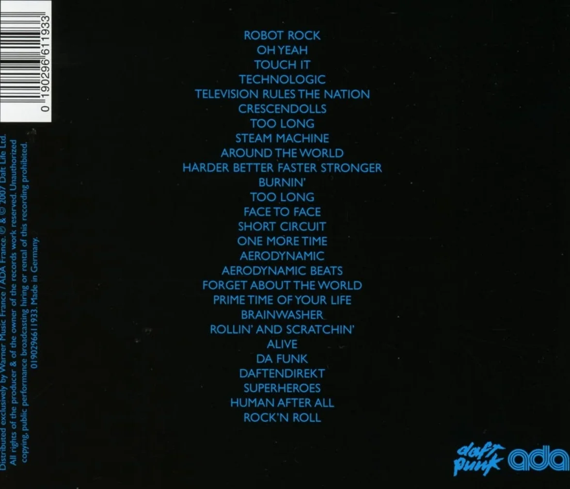 Daft Punk Alive 2007 CD