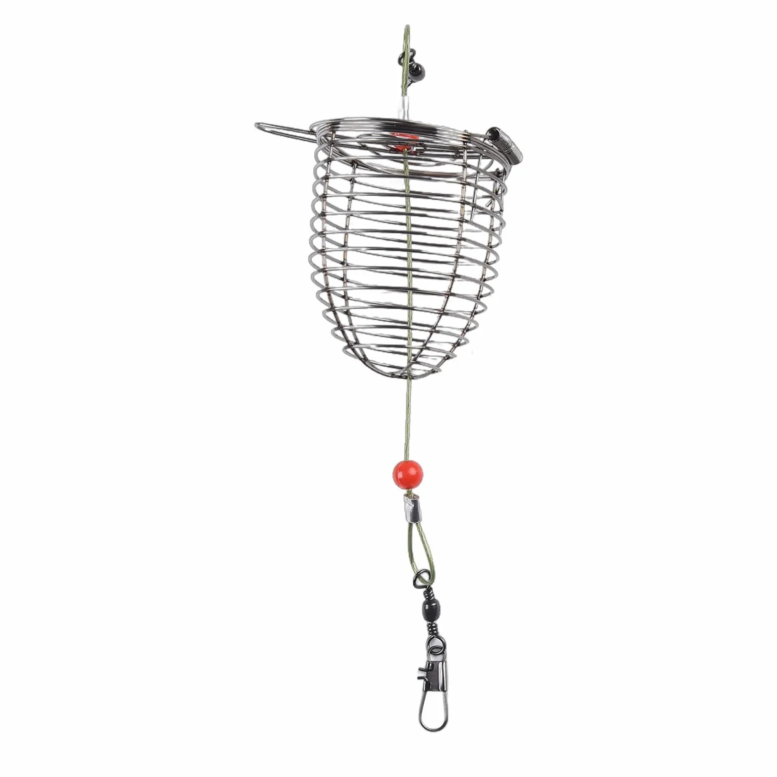 Juego de 10 soportes de cebo de alambre de metal para señuelos