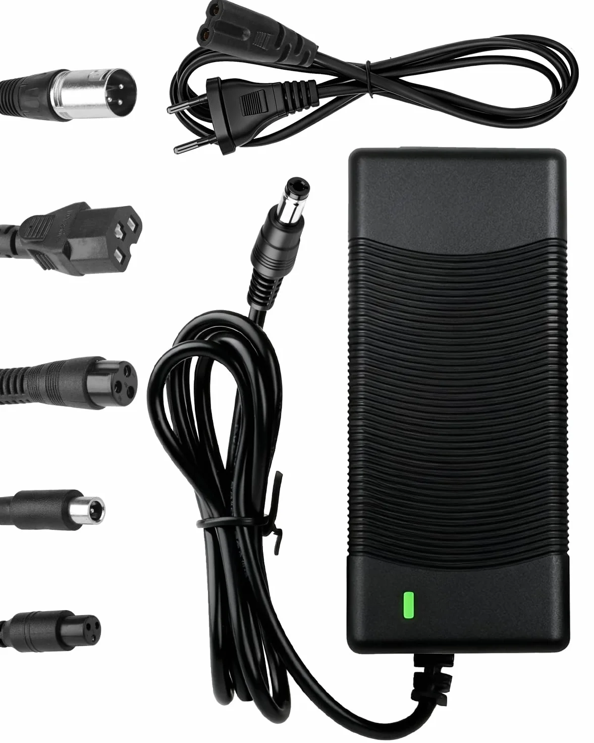 Cargador Patinete Eléctrico 42V 2A Universal 5 Conectores Batería 36V Scooter M365
