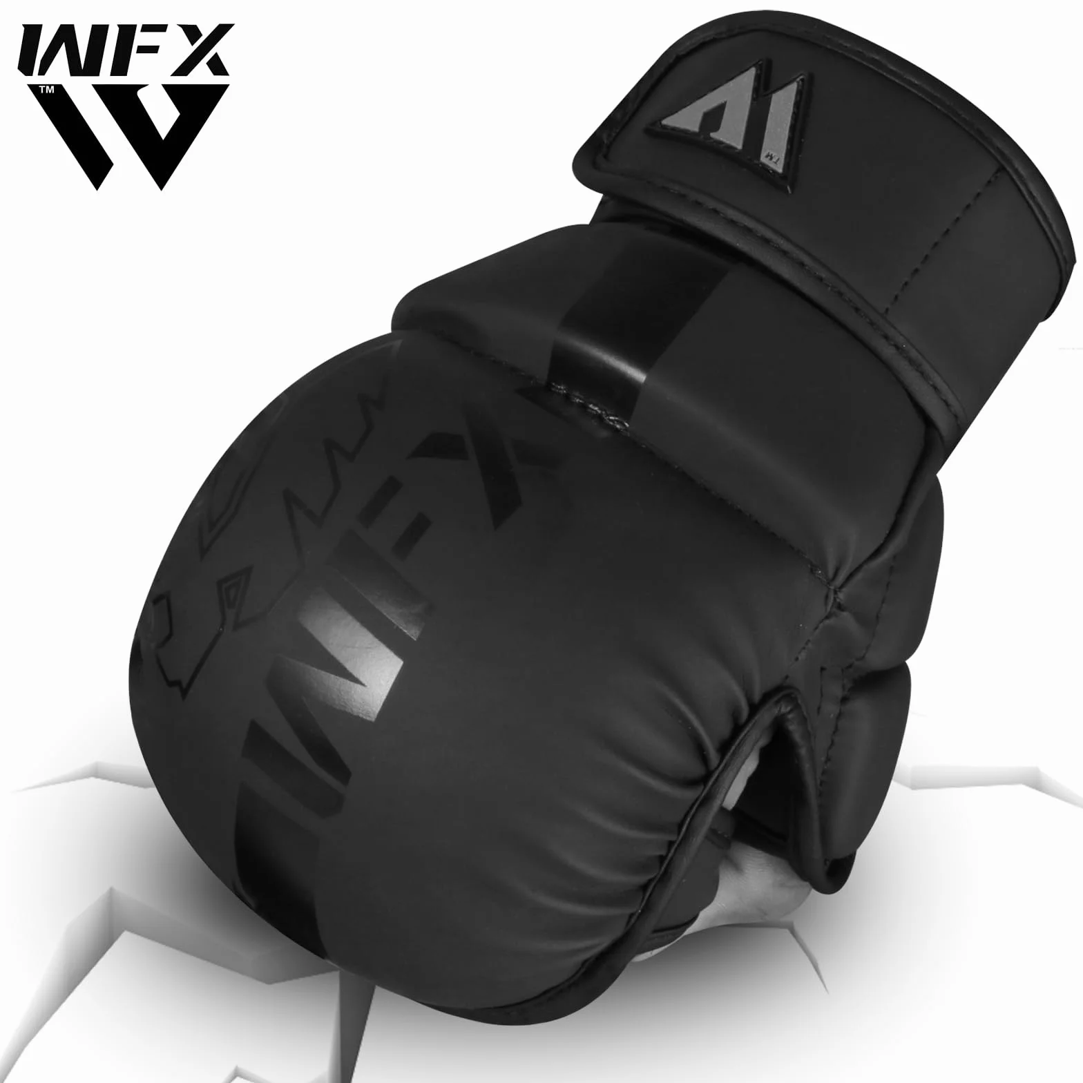 WFX Guantes de artes marciales Sparring Muay Thai Palma Abierta Soporte de Muñeca Ajustable