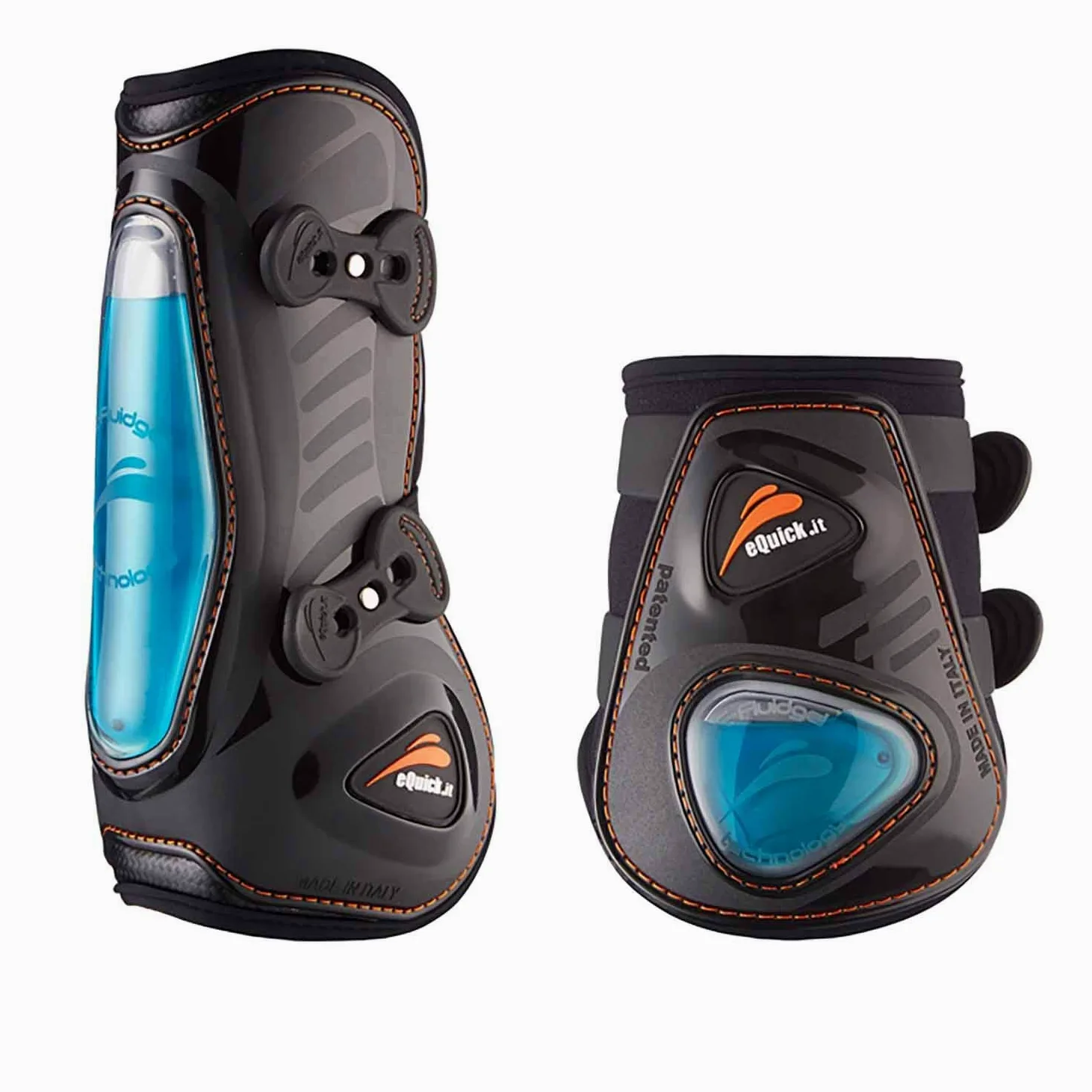 EQUICK Protector del tendón Delantero del Caballo eShock