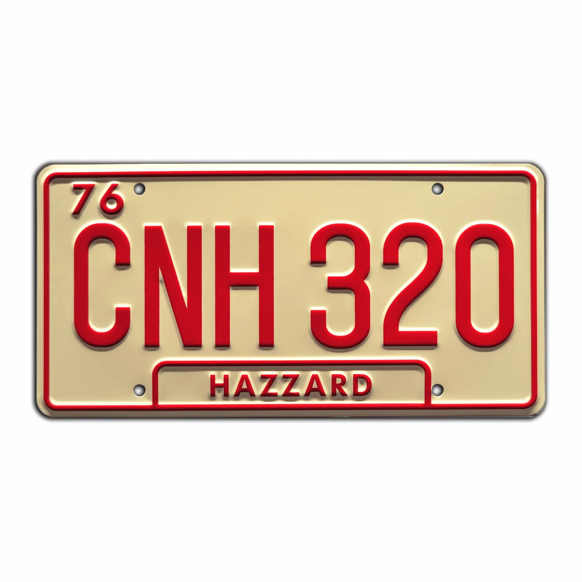 Dukes of Hazzard Georgia CNH 320 Metal Stamped License Plate