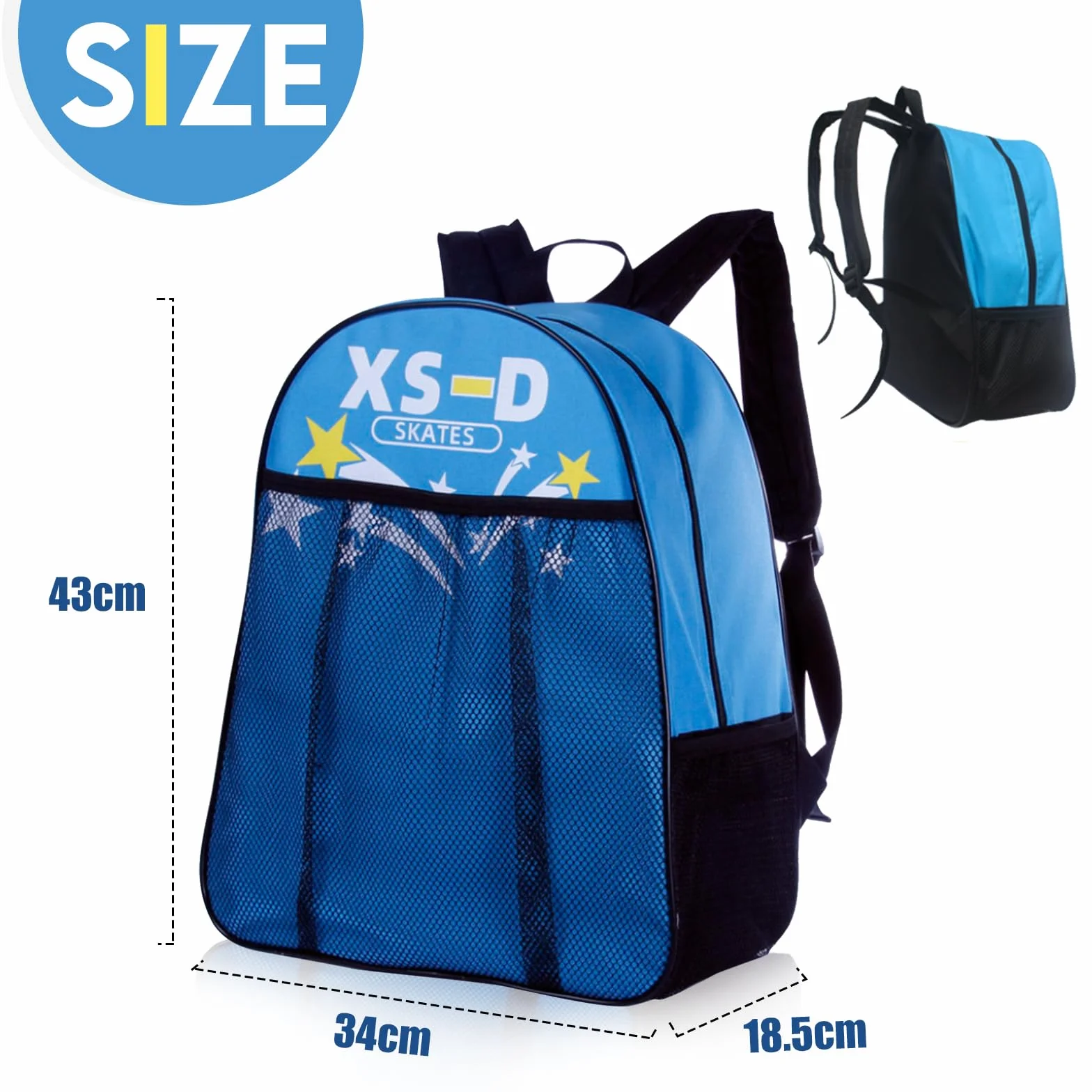 Bolsa para Patines en Linea Gran Capacidad Correa Ajustable Unisex Niños