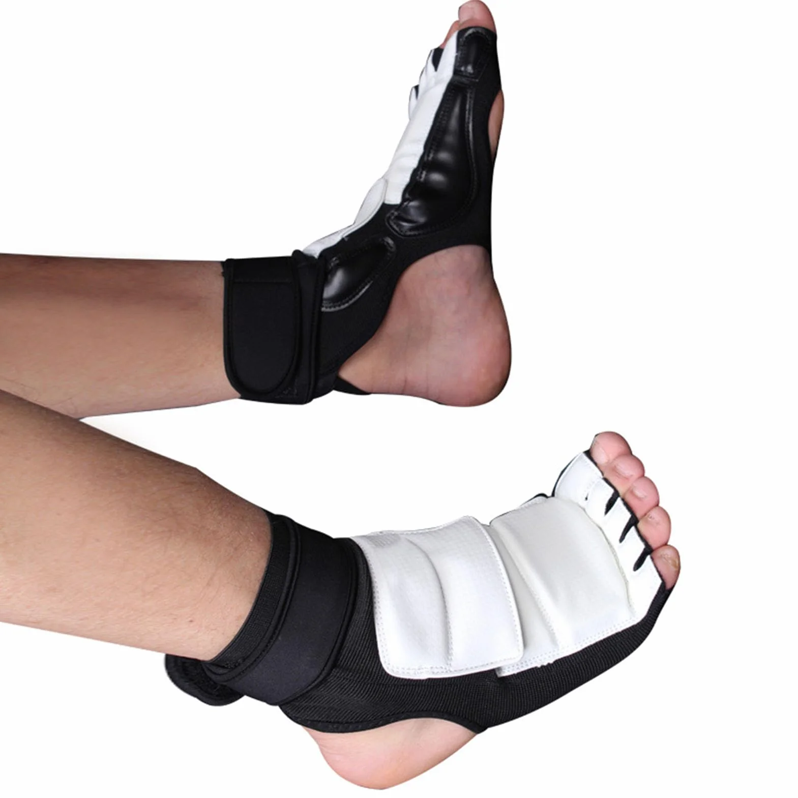 Alomejor Taekwondo Foot Protector Elástico Doble Fijación Material PU para Entrenamiento