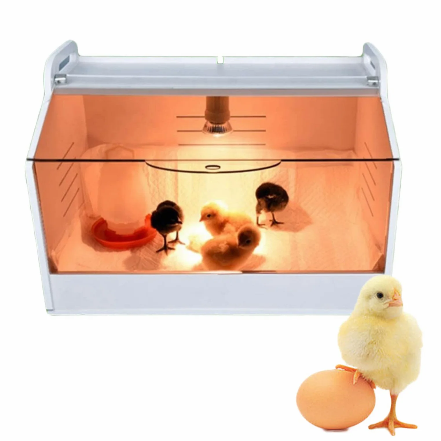 Criadora de pollitos,kit de inicio para pollos, Caja incubadora de pollitos, calentador de aves de corral, caja de cría, incubadoras manuales, caja for mantener el calor for pollo, pato, pájaro, lagar
