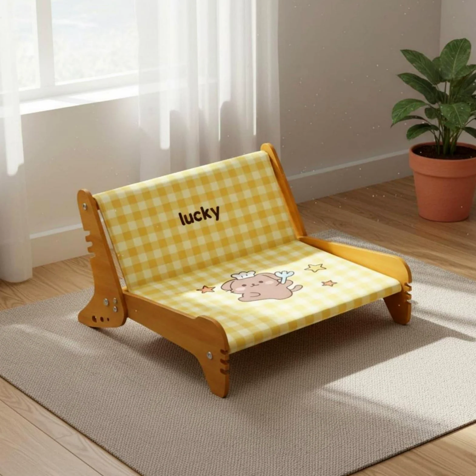 Mascotas Rascador Multifunción para s, Perros Pequeños, Interior, Salón, Junto a la, 63.5 49 36cm, Estilo Dos