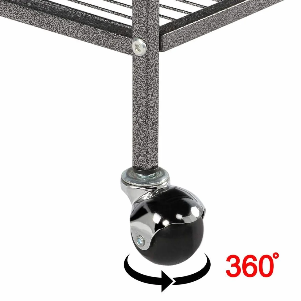 Yaheetech Jaula Grande para Pájaros, Mascota con Ruedas, Unisex, 52 cm x 79 cm x 132 cm, Hierro, Negro