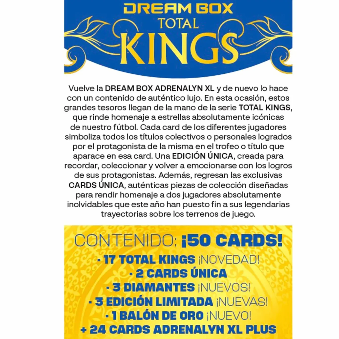 Panini Adrenalyn XL LaLiga EA Sports 2025/26 Dream Box Total Kings 50 cards
