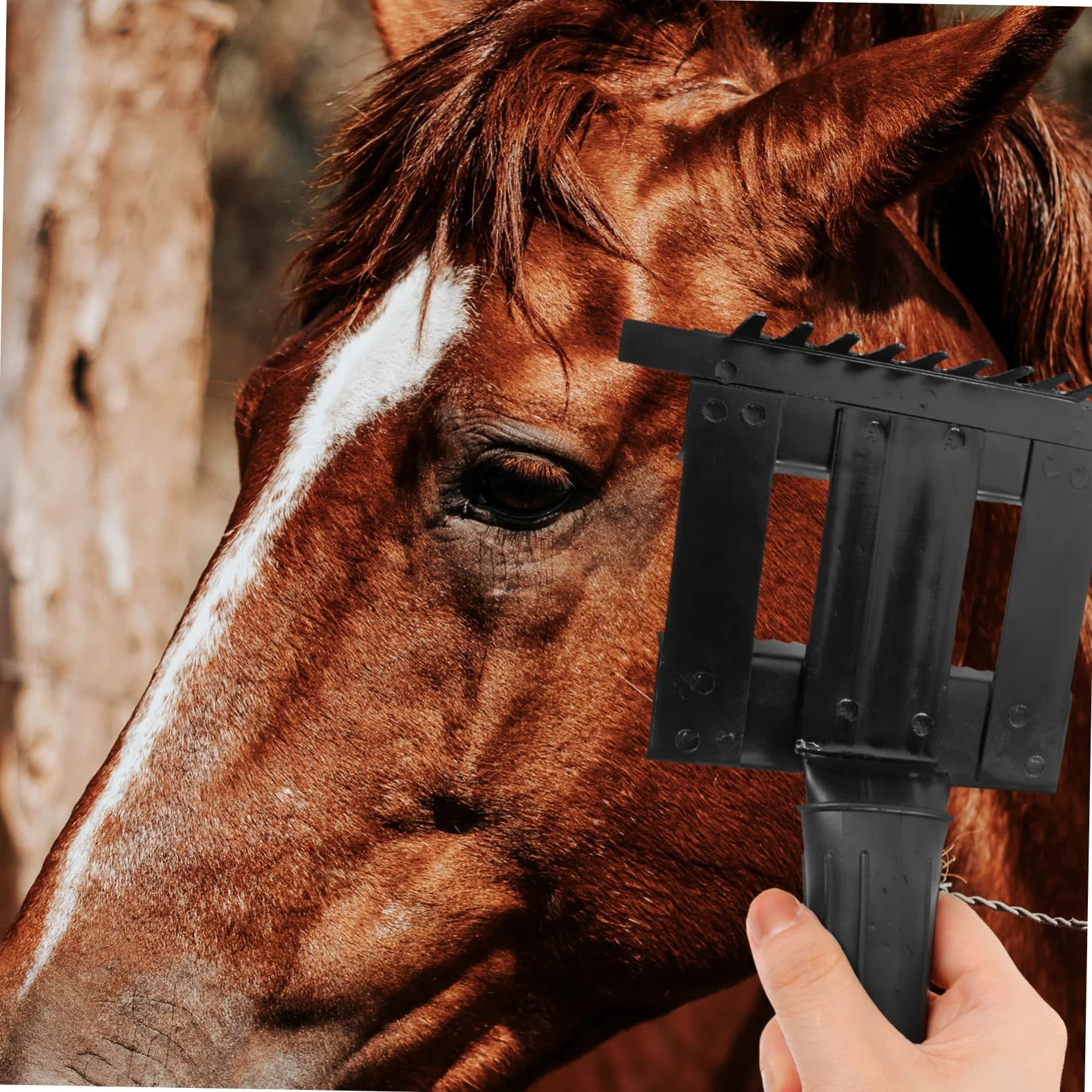 Sosoport 5piezas Peine De Limpieza Para Caballos Cepillo Ergonómico Para Deshedding y Cuidado De Mascotas Herramienta De Aseo Práctica y Duradera Para Eliminar Pelo y Suciedad