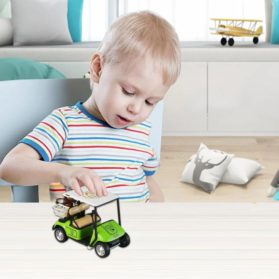 Golf Cart Pull Back Action Metal Diecast Car, Golf Party Supplies