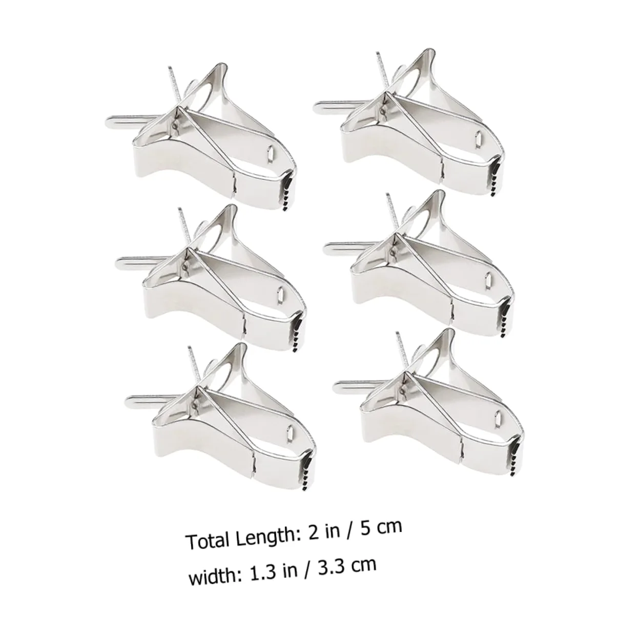 Yardwe 30piezas Soporte De Alimentos para Pájaros Inoxidable Clips para Jaulas para Alimentación De Periquitos y Aves