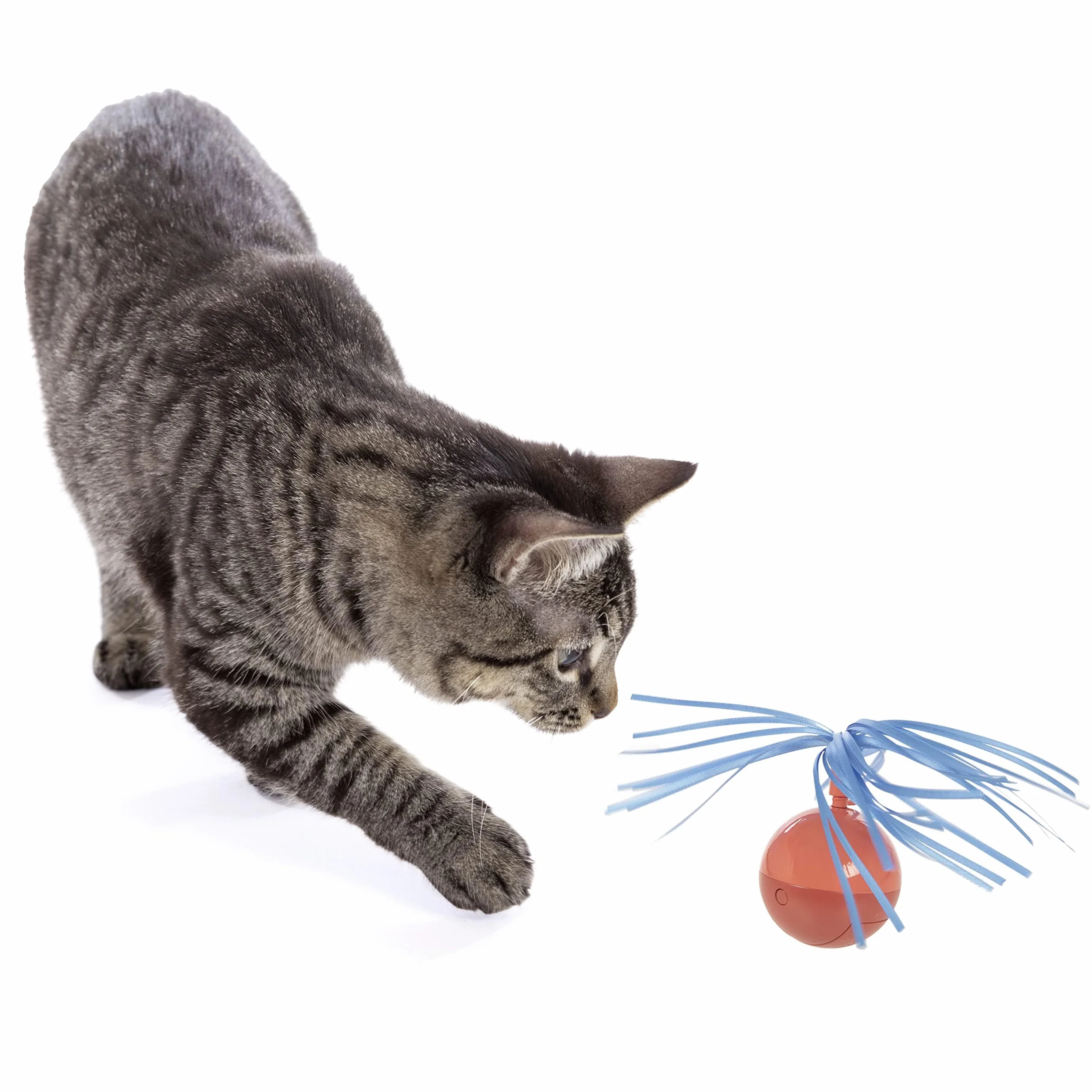 SmartyKat Twirly Top Electronic Motion Cat Toy, Purple/Yellow