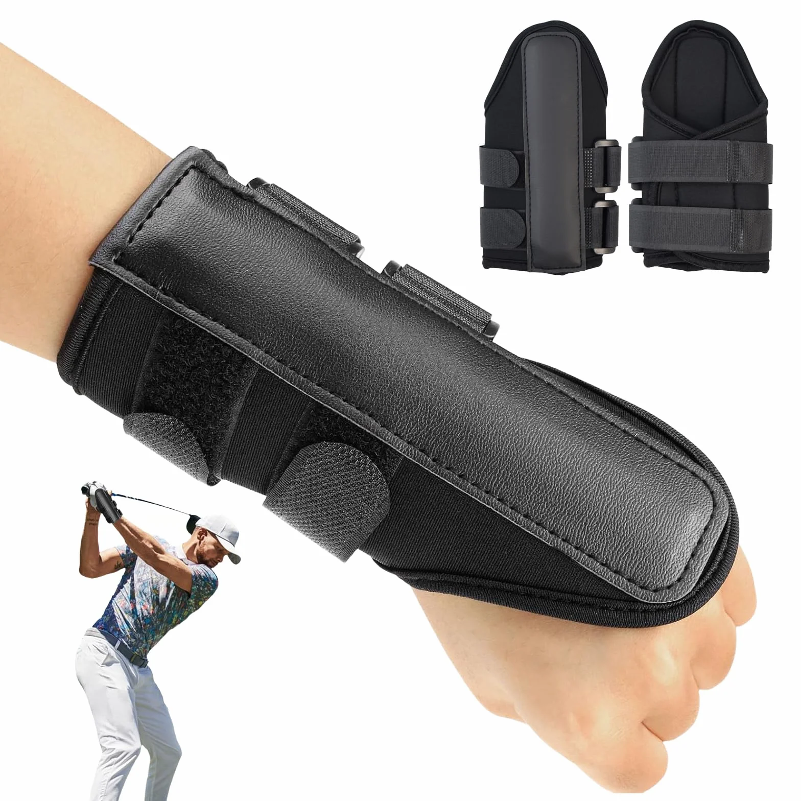 Muñequeras de golf de neopreno para entrenamiento y soporte de muñeca
