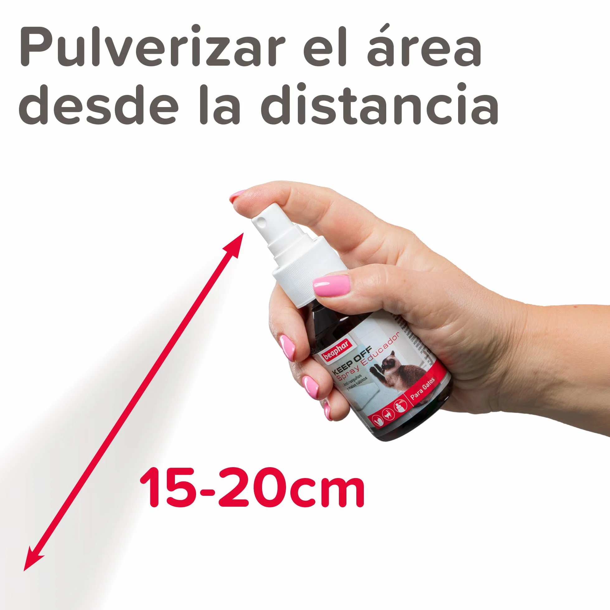 Beaphar Keep Off - Spray Educador Gatos - Anti-arañazos - Frena los Malos hábitos - Protege sofás y mobiliario - Eficacia Repelente Inmediata - 100ml