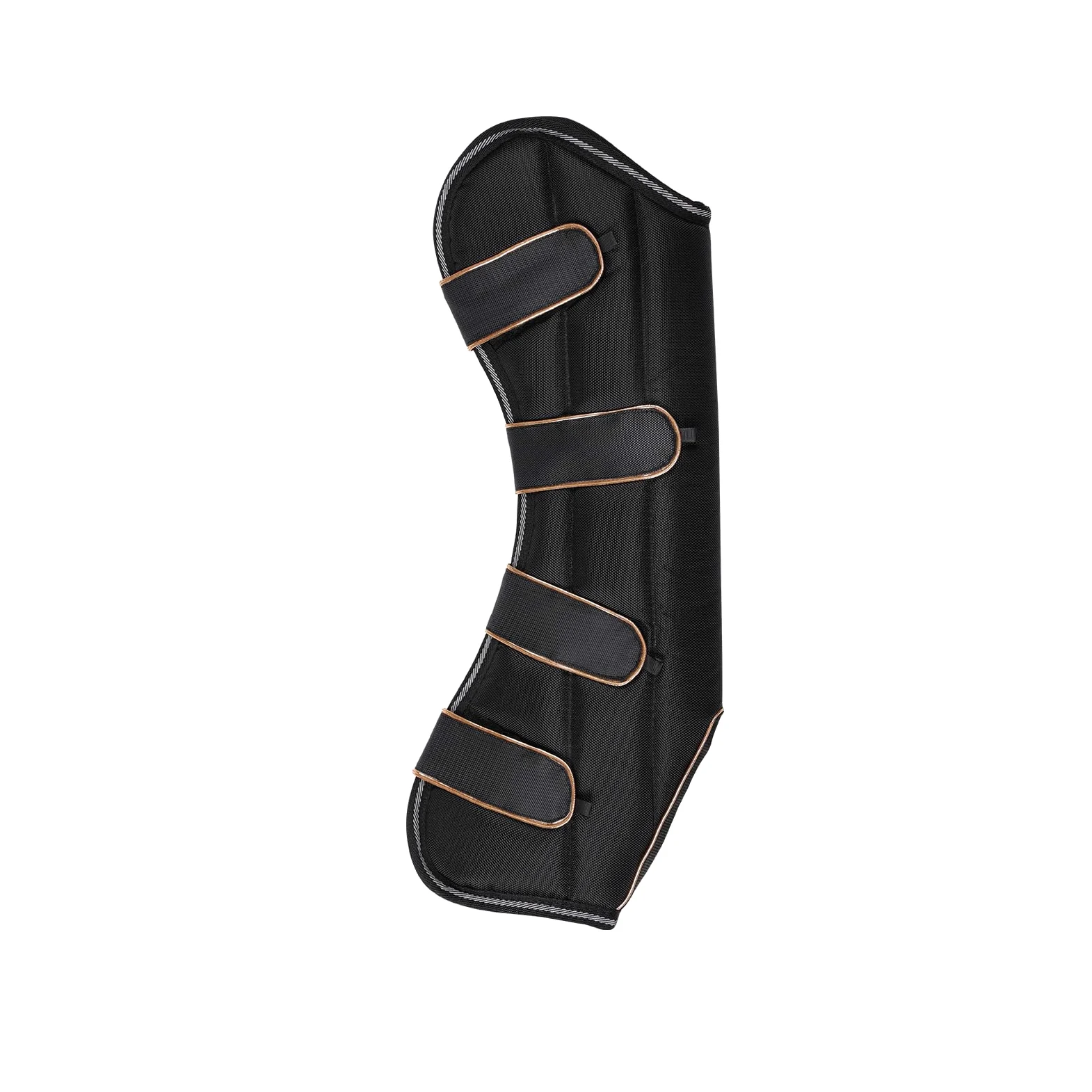 Juego de 4 polainas de transporte para tendones de caballo, botas de viaje, color negro