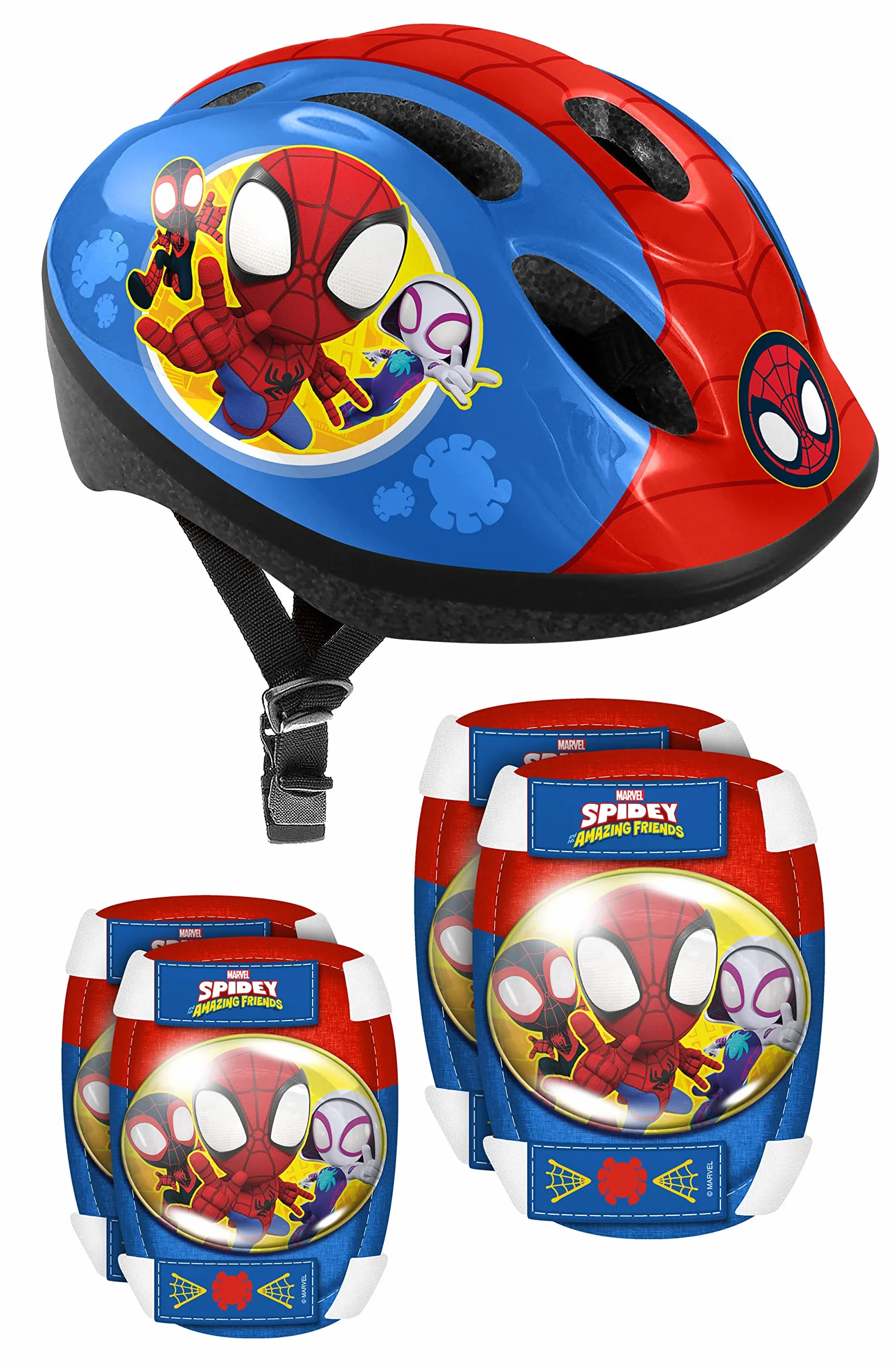 Set Helmet Elbow Knee Pads