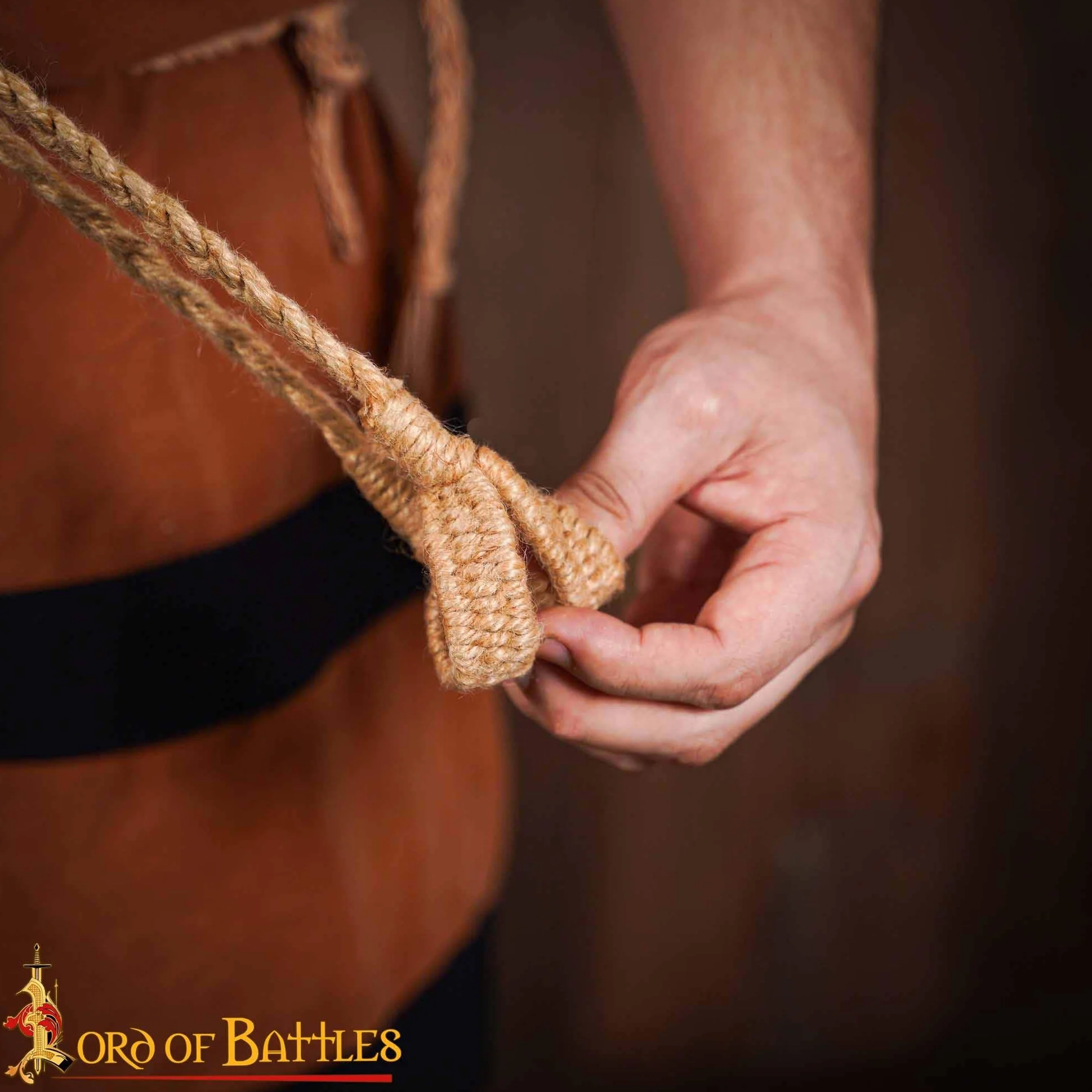 Lord of Battles Balear Romano Griego Sling hecho a mano cordones trenzados recreaciones históricas