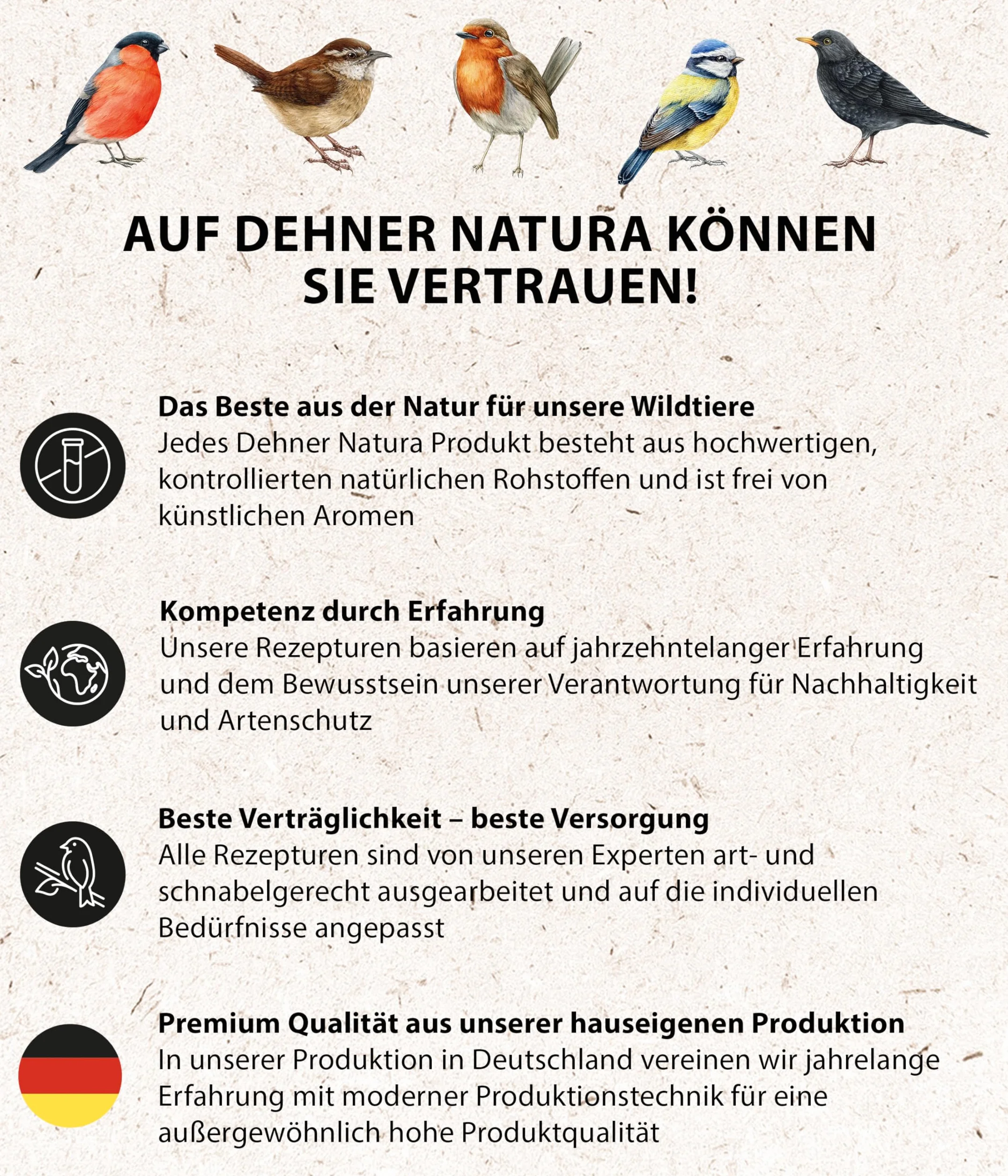 Dehner Natura Premium - Comida para Aves Silvestres (5 kg)