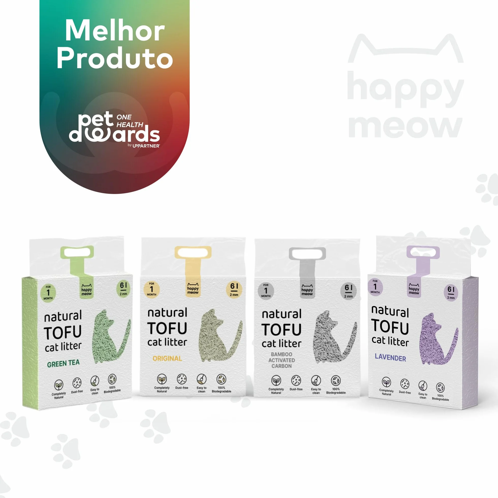 Arena de Tofu para Gatos (18L/7,5Kg) - Natural y Biodegradable - Aglomerante Instantáneo, Bajo en Polvo, Control de Olores Duradero, Ultra Absorbente, Desechable en el Inodoro (Lavanda)