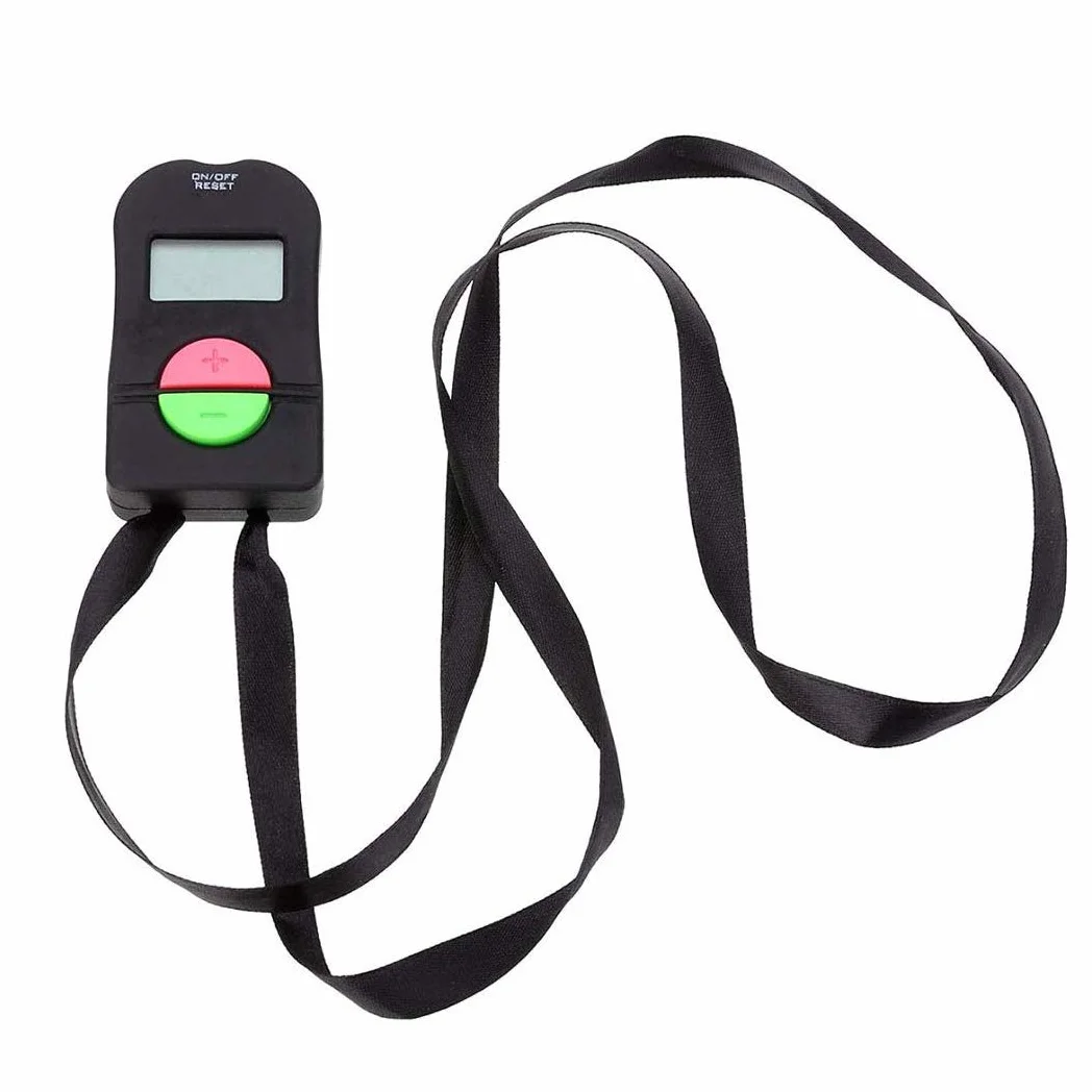 Contador Manual Digital 2 Piezas, Contador Digital Pequeño para Golf con Pantalla LCD
