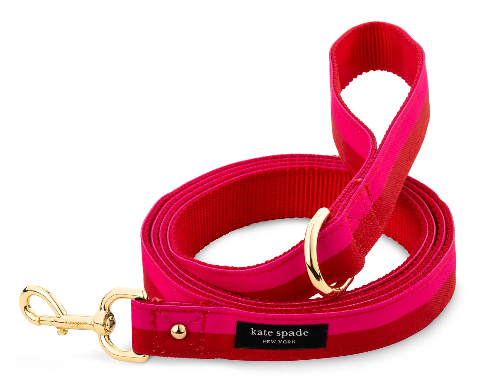 Kate Spade New York Correa de perro de 6 pies, correa resistente para perros hembras o machos, bonita correa para mascotas con herrajes de metal dorado, correa larga para perros para razas medianas y