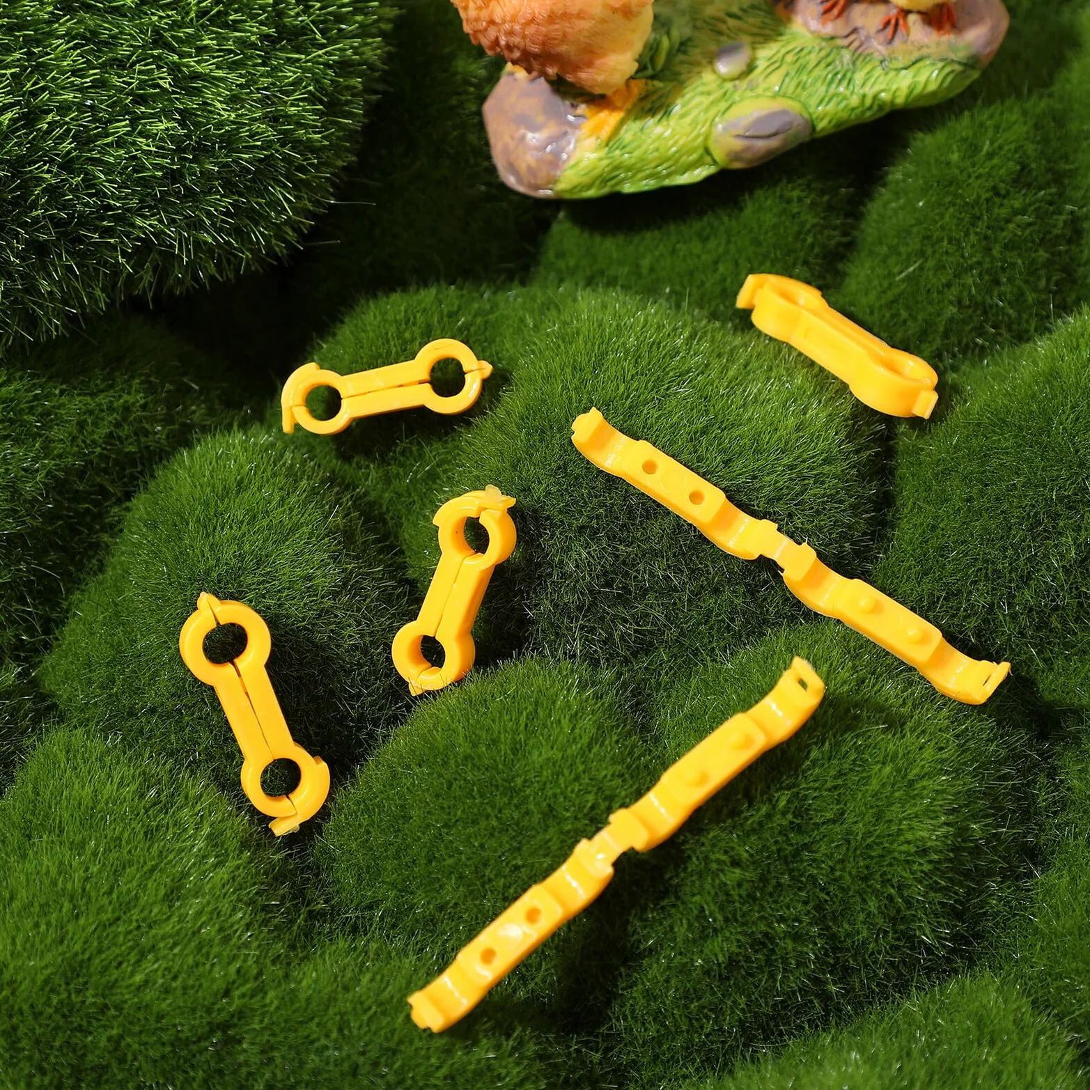 12 Piezas Corrector para Patas de Pollito de Anillos Soporte Científico para Corrección de Patas Abiertas Aves Pequeñas y Pollitos y Fácil de Limpiar