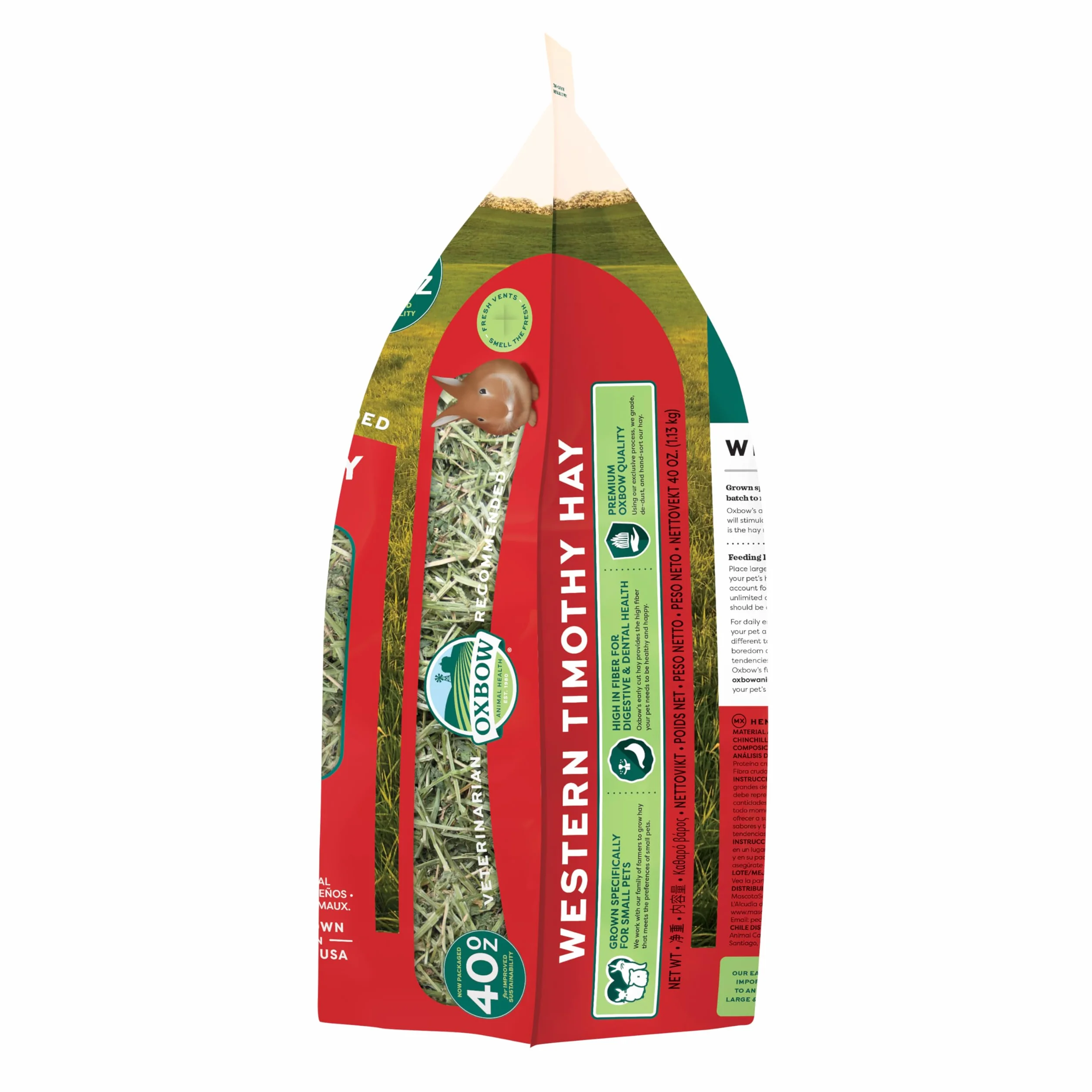 Petlife Oxbow Western Timothy Hay for Small Pet, 1.1 Kg