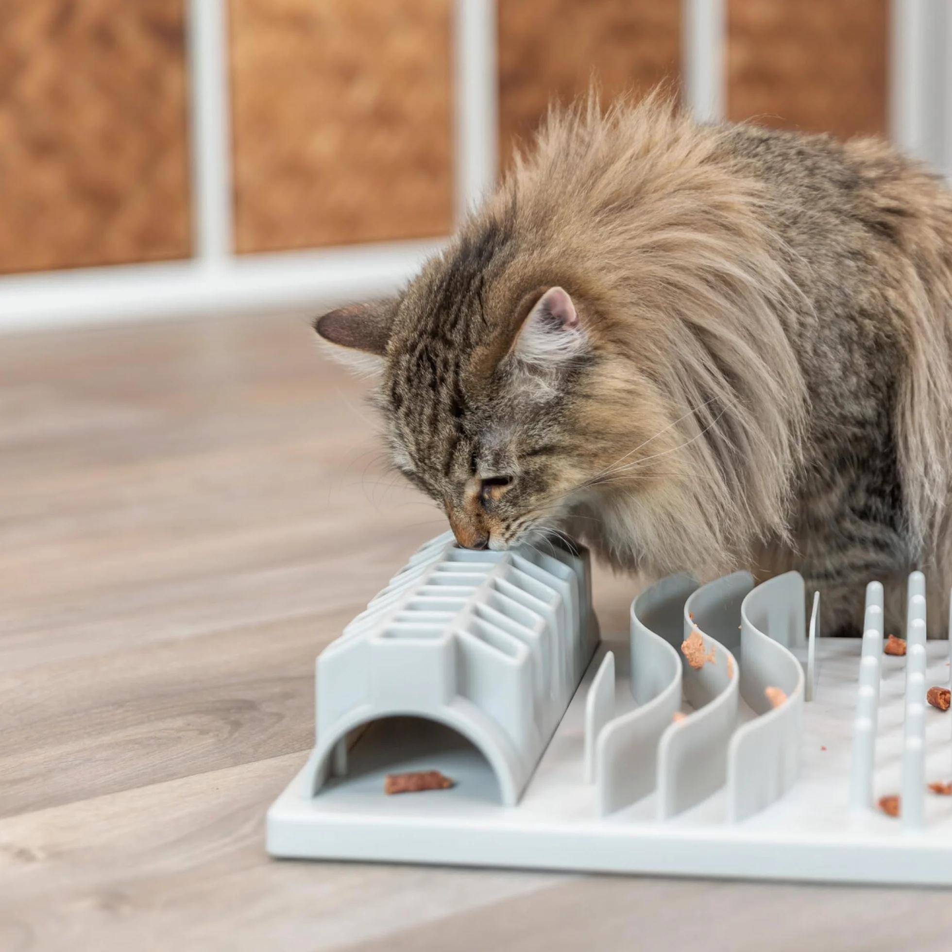 Trixie – Cat Activity Fun Board para Gatos, 5 Opciones, 30x40 cm, Juguete Interactivo para Estimulación Mental y Alimentación Lenta