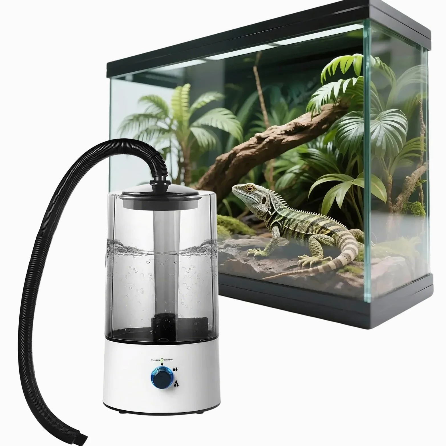 Nebulizador Automático para Reptiles de 4L con Boquillas. Sistema Nebulizador Automático para Acuarios de Reptiles.