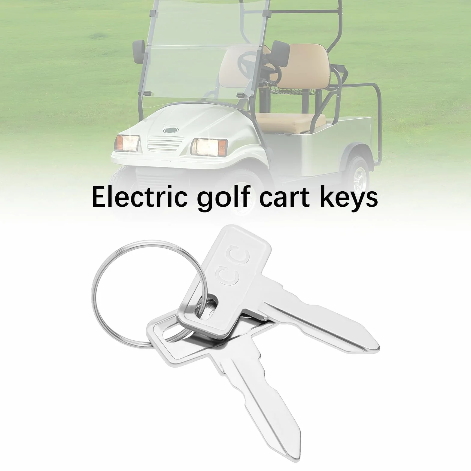 OTOTEC 5 llaves de repuesto para carrito de golf 2,7 x 3,4 cm compatibles Club Car DS Precedent
