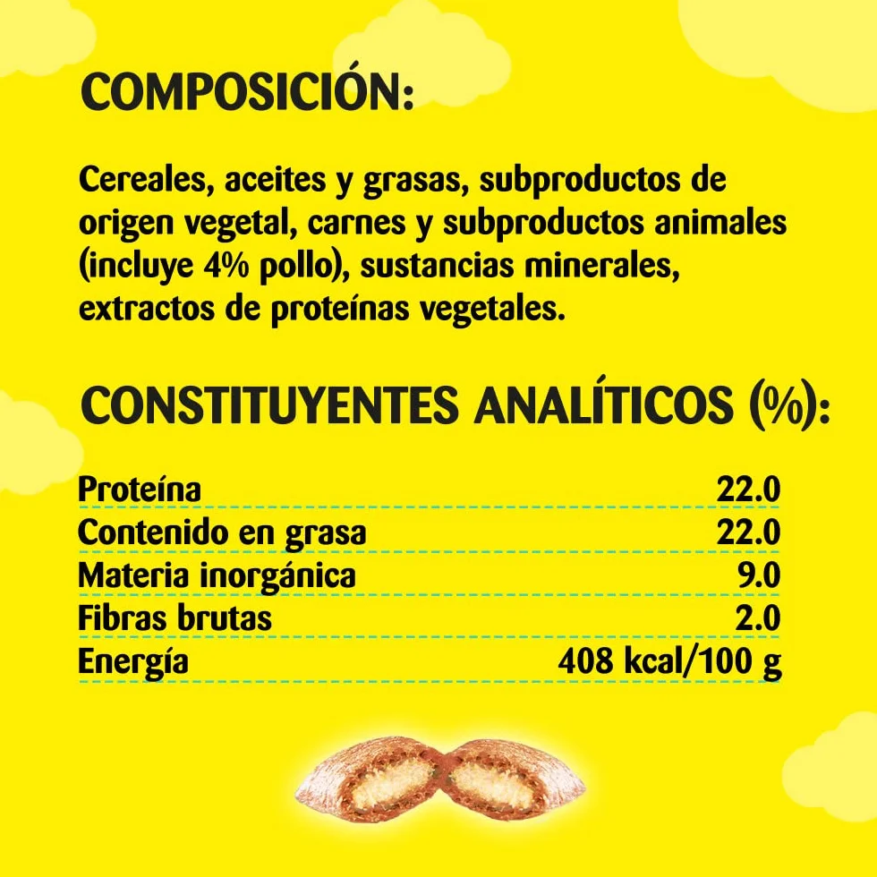 Catisfactions Premios para Gatos, Sabor Pollo, Maxipack (Pack de 4 x 180g)