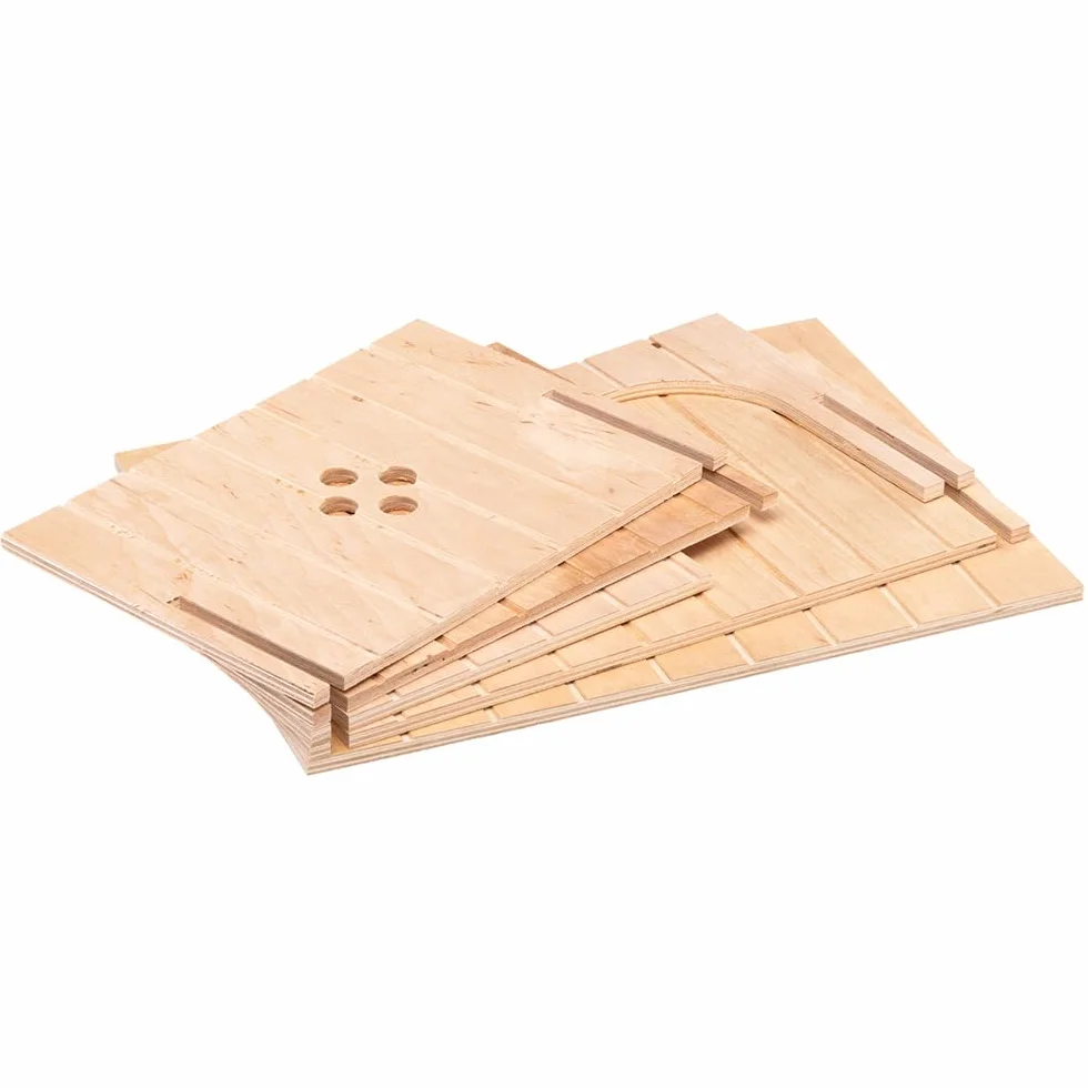 Ferplast Caseta de Madera para Conejos, Cobayas y Hámsteres SIN 4647, Madera Certificada FSC®, Ventana de Ventilación, Montaje sin Herramientas, 37 x 27,7 x H 20 cm, Talla XL