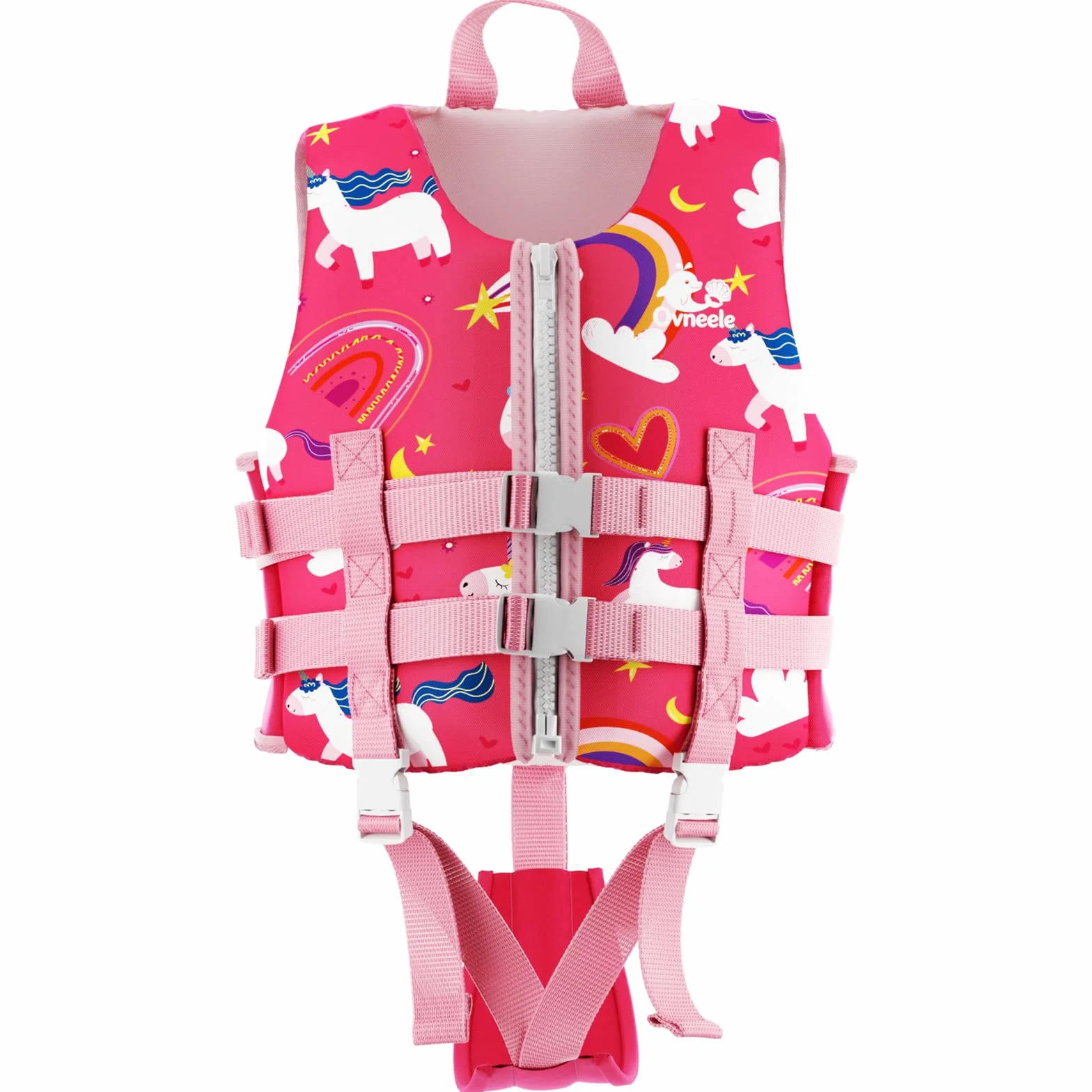 Chaleco de Natación para Niños, Chaleco Flotador de Neopreno con Correa Ajustable, Edad 2-9 años