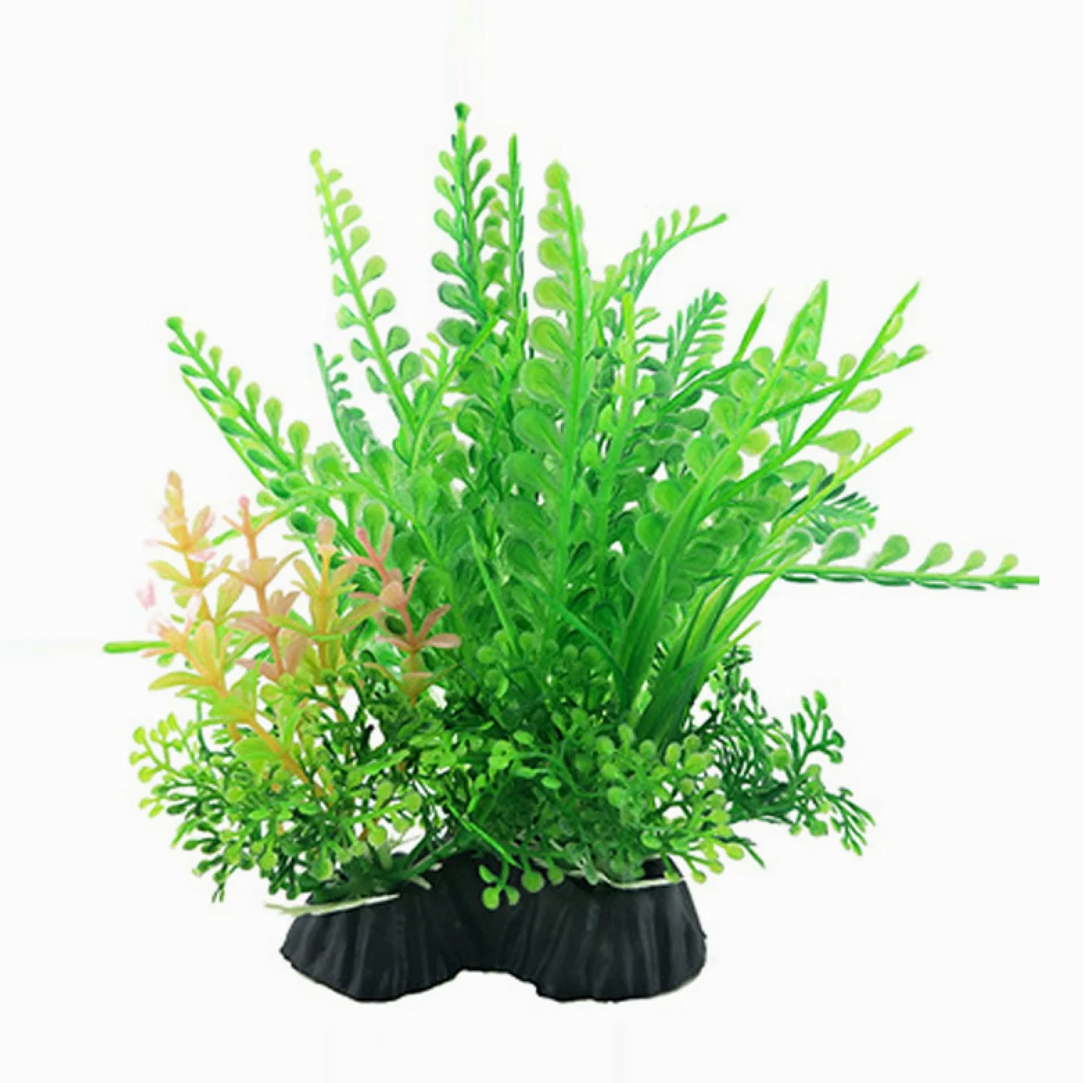 Césped Artificial de imitación Agua for Acuario, decoración subacuática, 3 Piezas