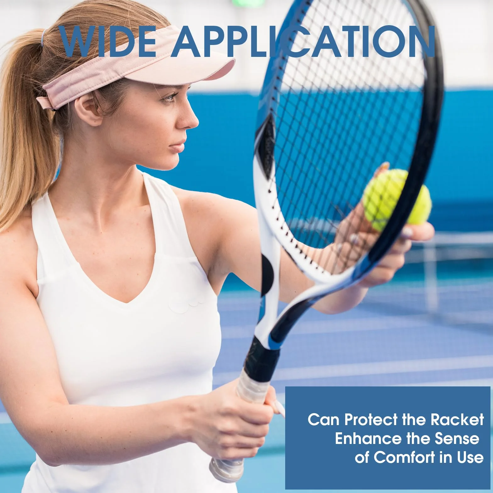 Tenis Power Touch Overgrip Anti Slip Bádminton Lote de 8 agarres para raqueta