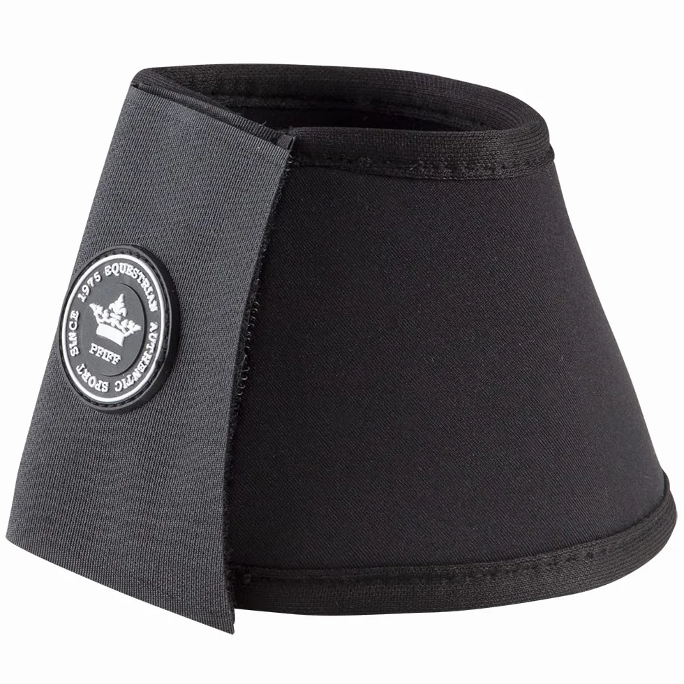 PFIFF 102998 - Campanas para Saltar con Velcro (Neopreno, 1 par), Color Negro
