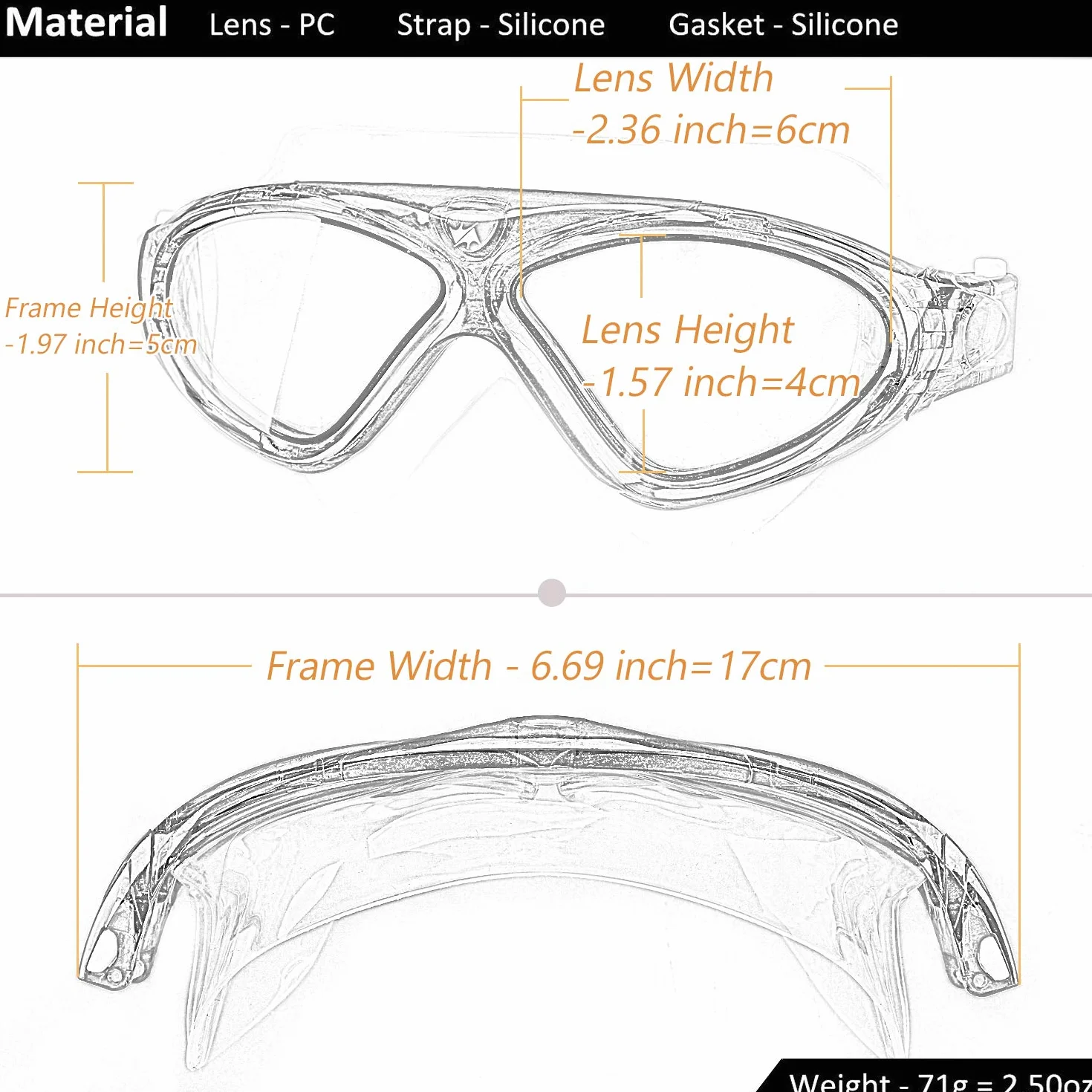 Winline Gafas de Natación para Adultos y Niños, Anti Niebla Protección UV Ajustable
