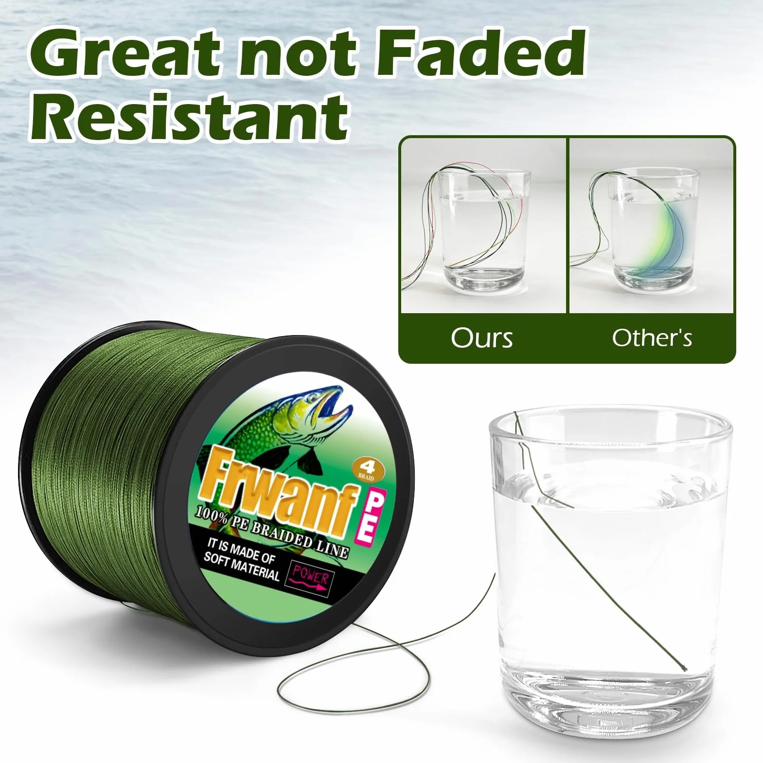 Hilo de Pesca Trenzado 100-2000 m PE 6-300 LB Superresistente